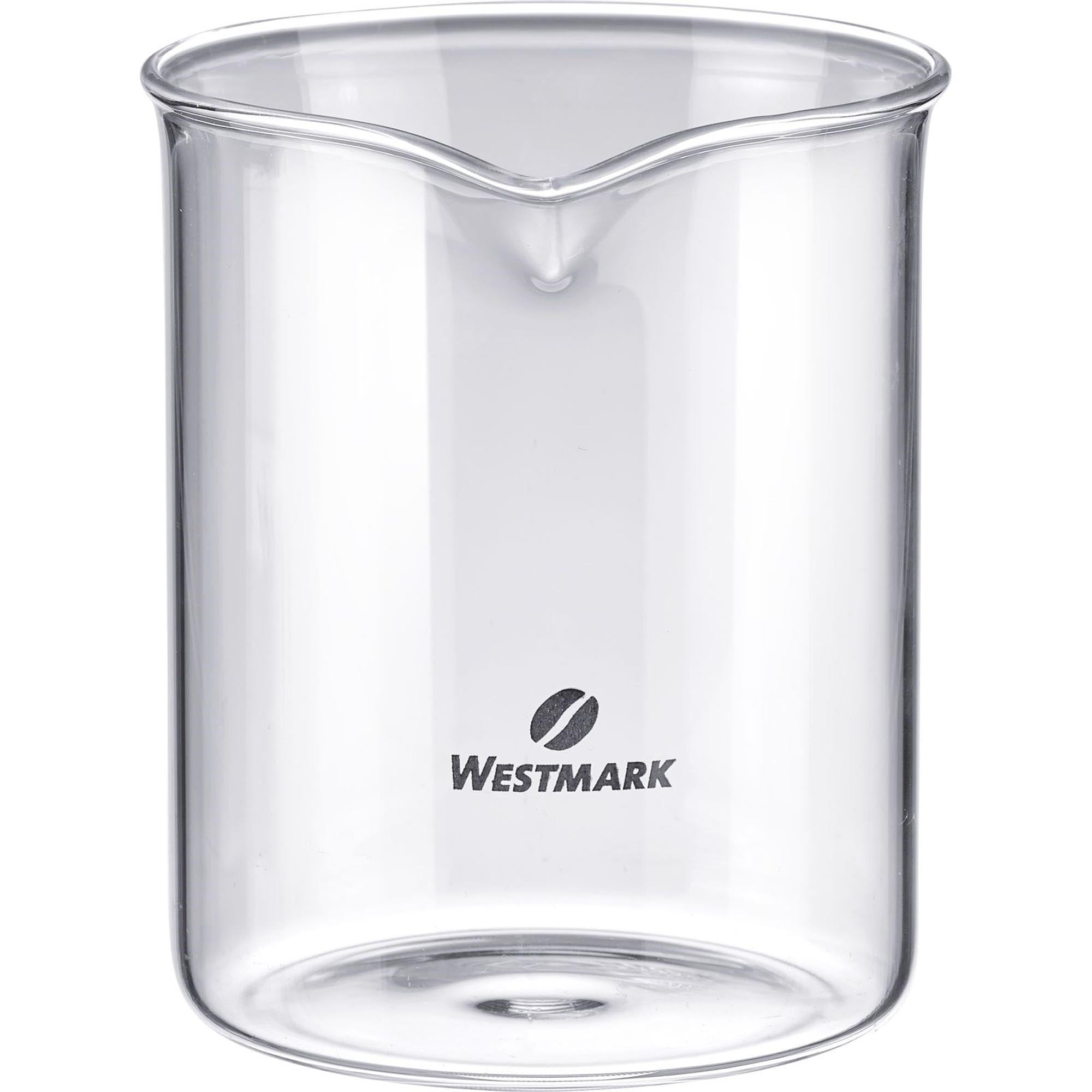 Ersatzglas für die Brasilia French Press von Westmark, 500ml, robust und passgenau, ideal für den Austausch defekter Gläser.