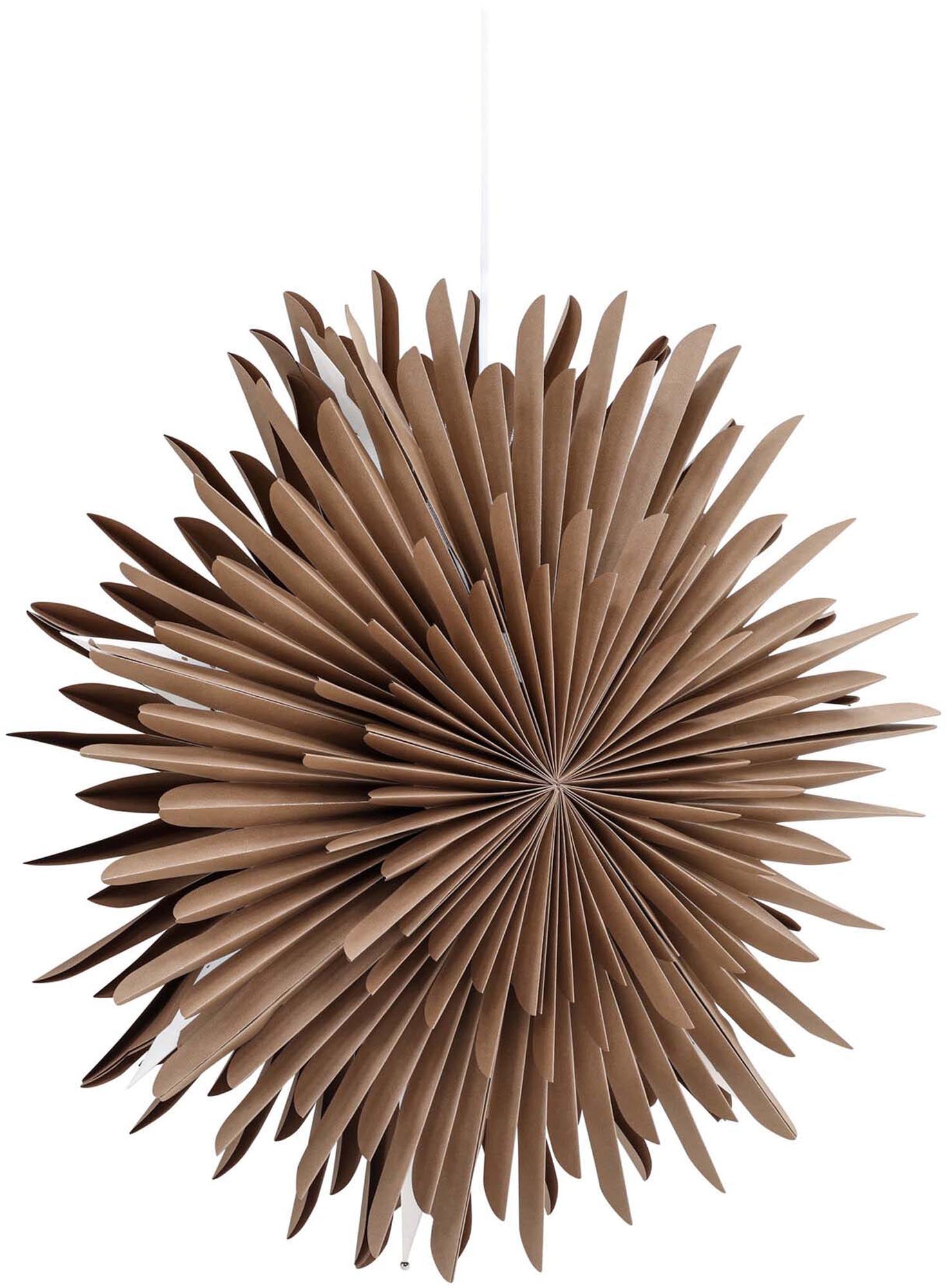 Faszinierende Siegel Pendelleuchte von Venture Home: Ein kunstvoller Papierstern für festliche Stimmung und ganzjährige Eleganz in Ihrem Zuhause.