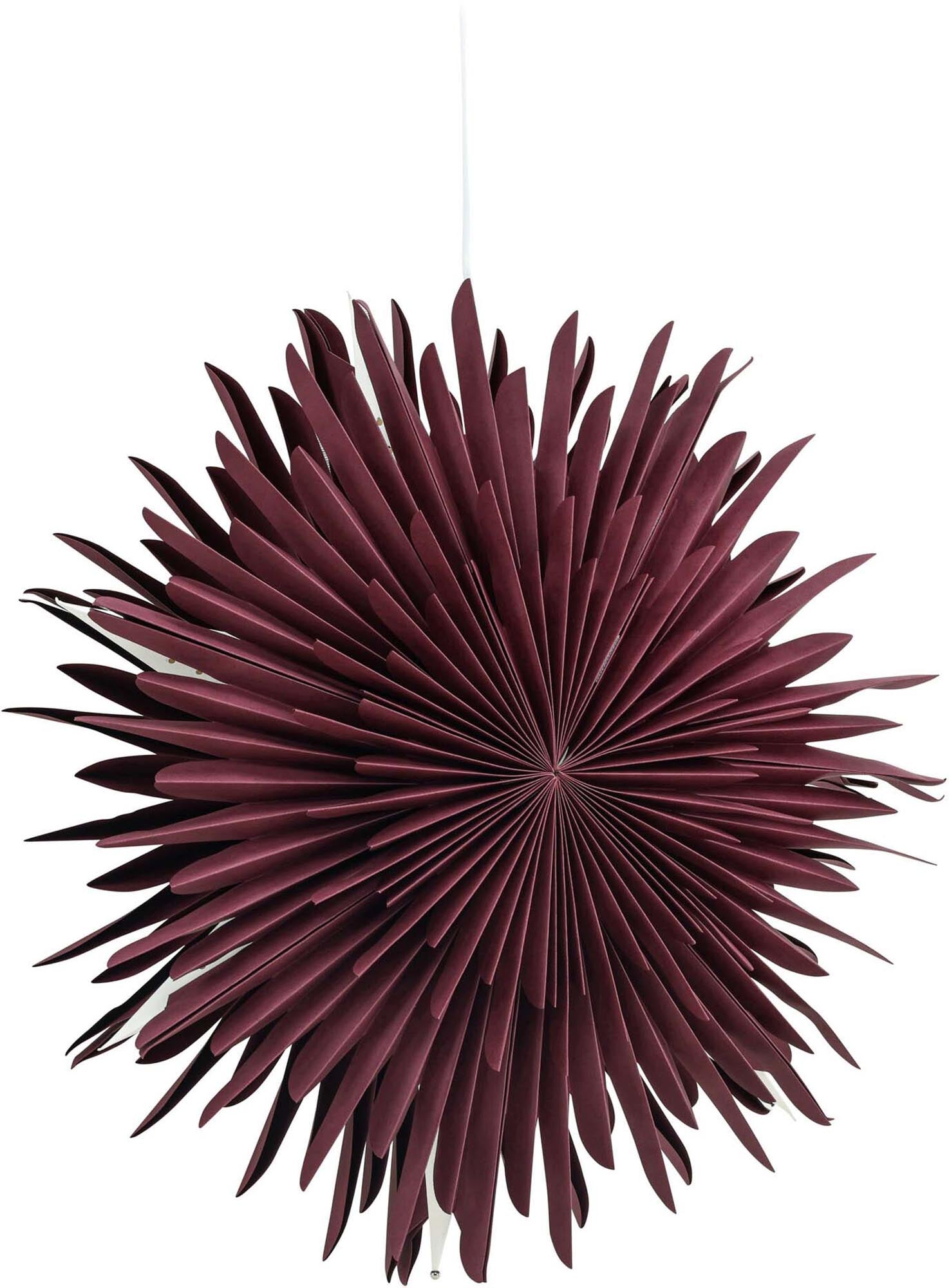 Entdecken Sie die Siegel Pendelleuchte von Venture Home – ein stilvoller Papierstern, der Ihr Zuhause mit warmem Licht und festlicher Atmosphäre verzaubert.