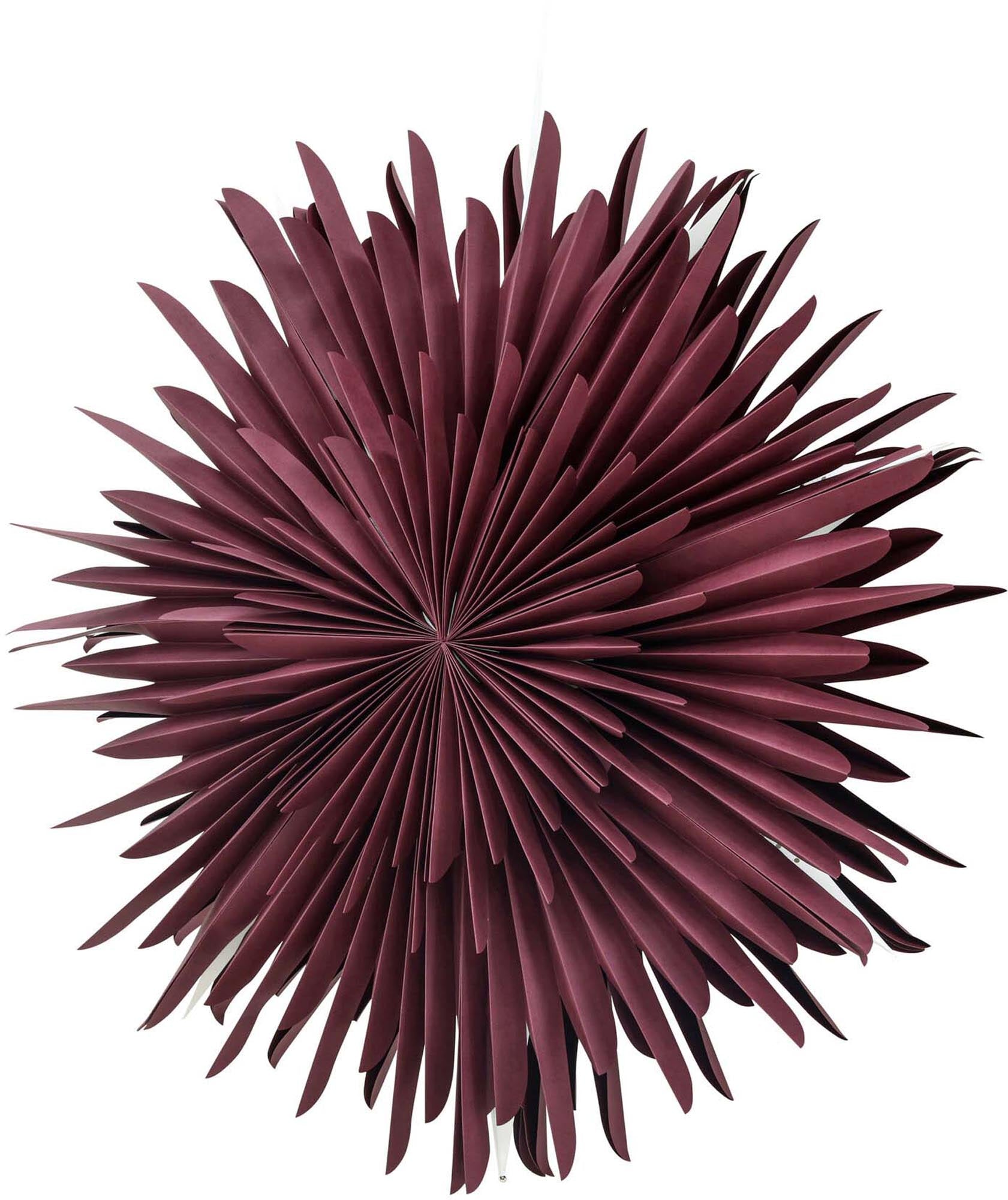 Entdecken Sie die Siegel Pendelleuchte von Venture Home – ein stilvoller Papierstern, der Ihr Zuhause mit warmem Licht und festlicher Atmosphäre verzaubert.