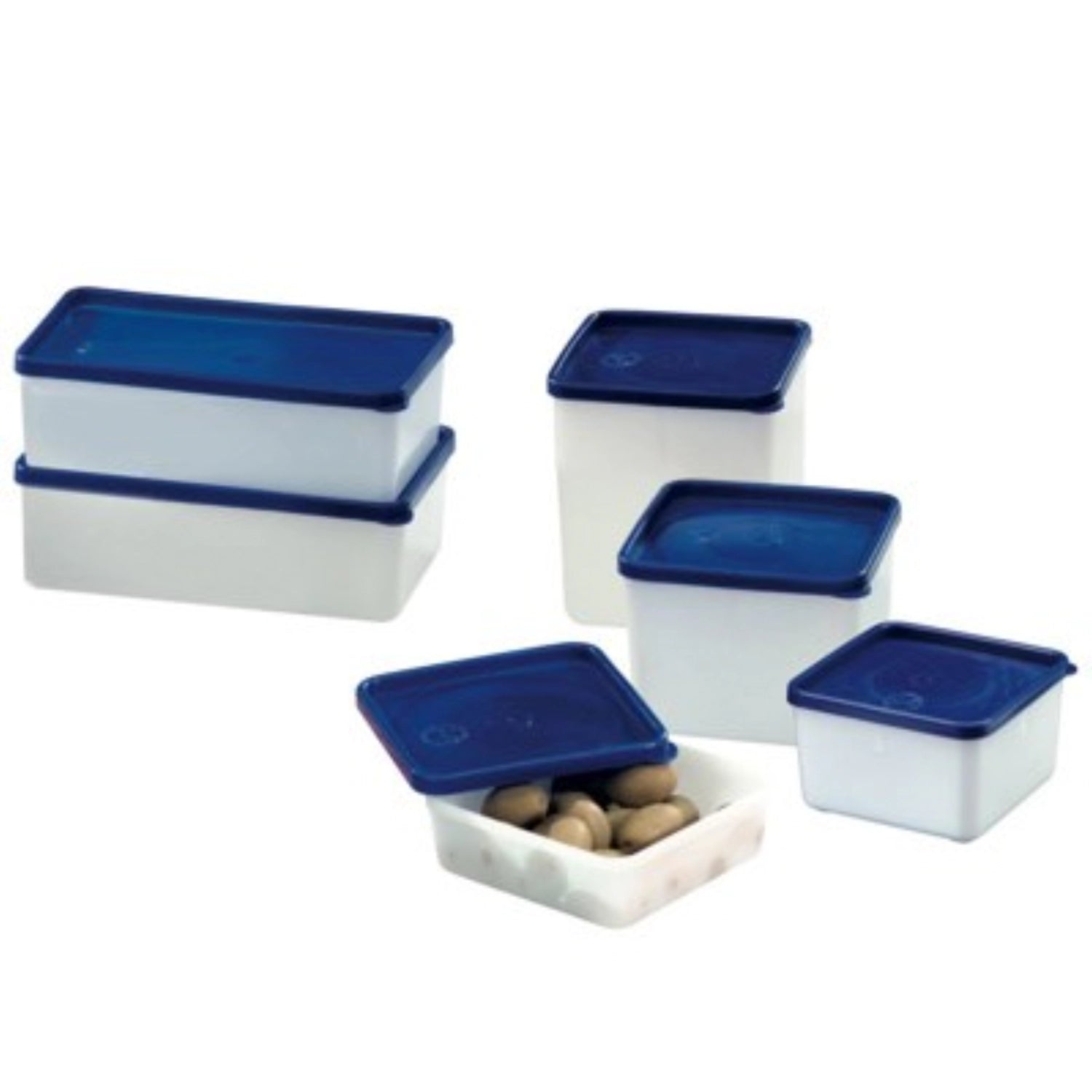 Praktisches 3er Set Gefrierdosen von Westmark, transparent, 0.75 l, perfekt für die Lagerung von Lebensmitteln, stapelbar und platzsparend.