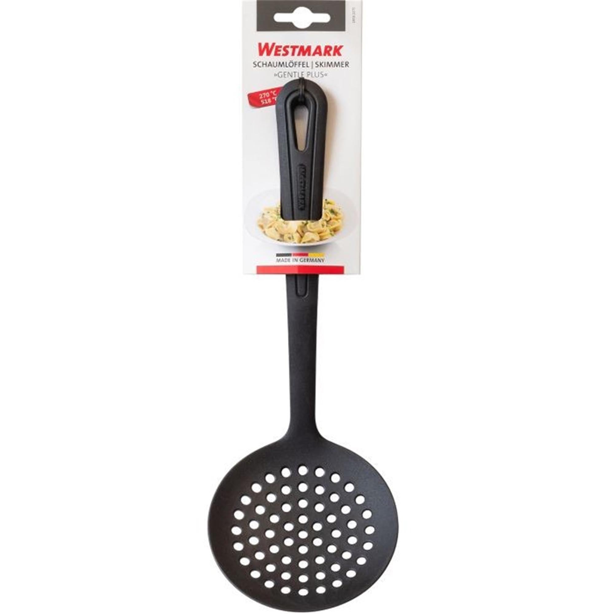 Der Schaumlöffel Gentle Plus von Westmark ist ideal zum Abschöpfen und Servieren, robust, hitzebeständig und schonend zu Oberflächen.