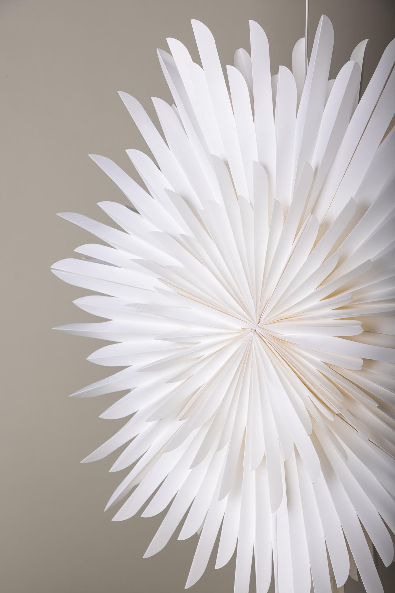 Entdecken Sie die Siegel Pendelleuchte von Venture Home: Ein bezaubernder Papierstern, der mit seiner harmonischen Lichtverteilung und festlichen Ausstrahlung jeden Raum in ein Kunstwerk verwandelt.