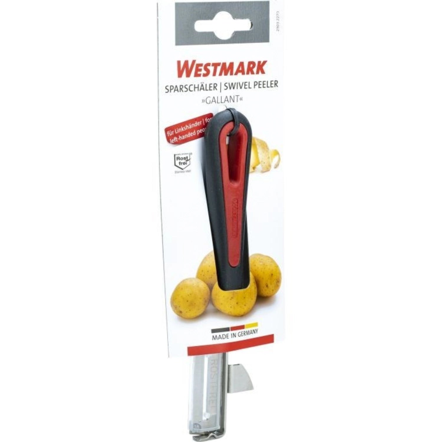 Sparschäler Gallant, Linkshänder