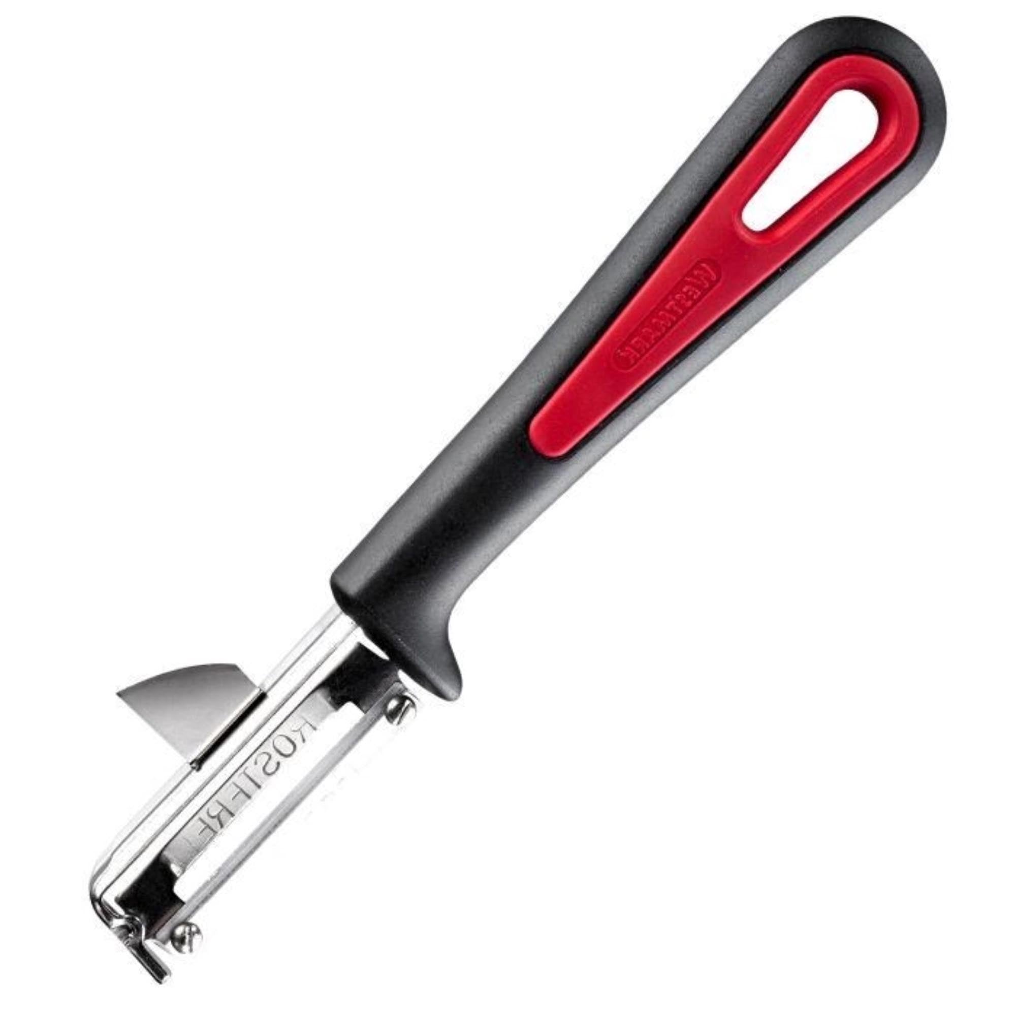 Entdecken Sie den Westmark Sparschäler Gallant für Linkshänder. Ergonomisch, leicht, mit hochwertiger Edelstahlklinge – ideal für müheloses Schälen von Obst und Gemüse.