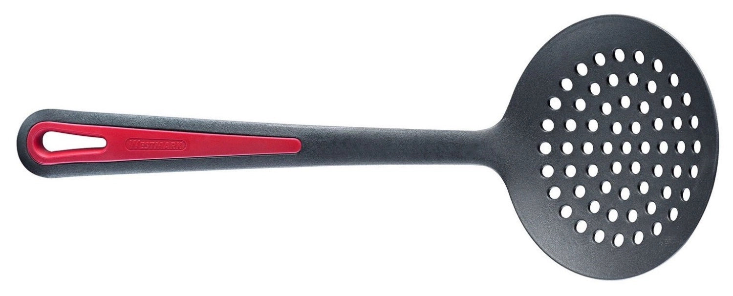 Entdecken Sie den Schaumlöffel Gallant von Westmark – hitzebeständig, ergonomisch und ideal zum Abseihen von Suppen und Saucen. Spülmaschinenfest und stilvoll!