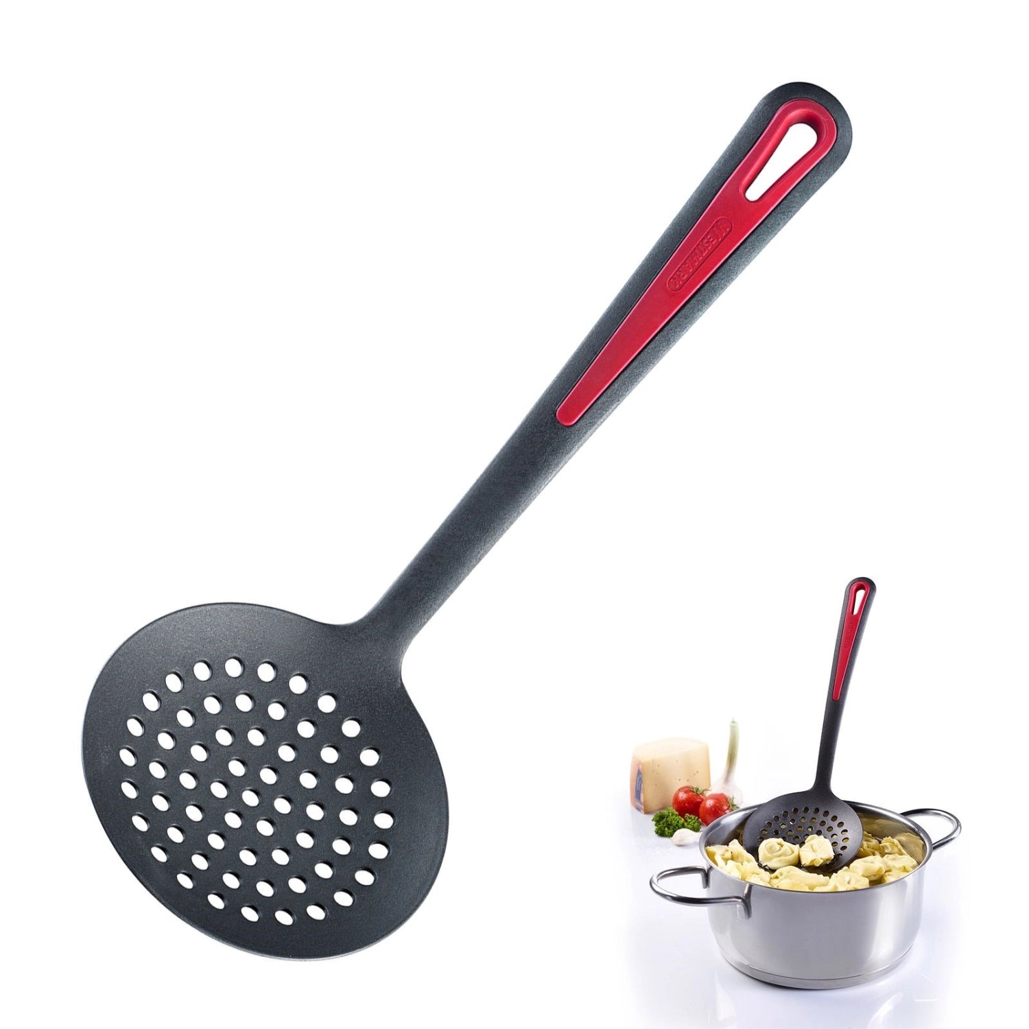 Erleben Sie den Schaumlöffel Gallant von Westmark – ein stilvolles, hitzebeständiges Küchenwerkzeug, perfekt zum mühelosen Abseihen von Flüssigkeiten und ideal für jede Küche!