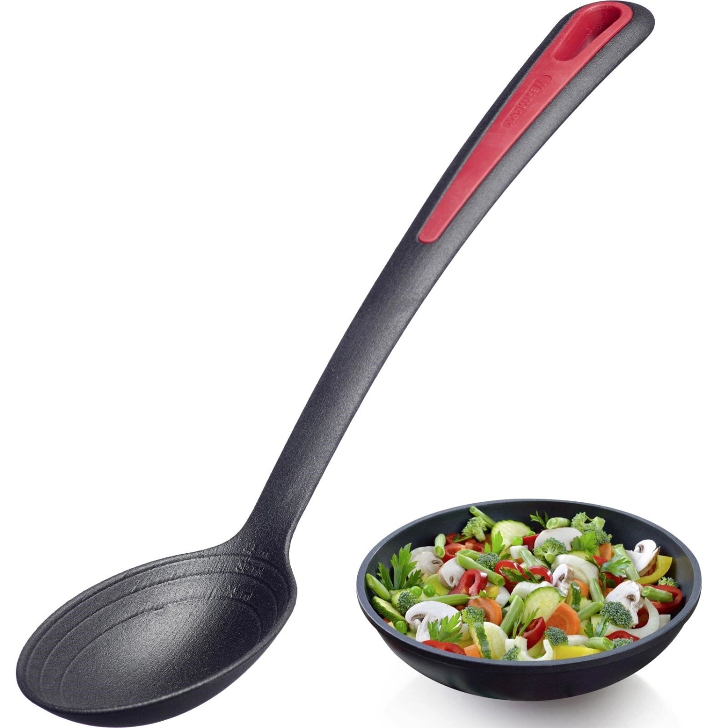 Hochwertiger Brat- und Gemüselöffel Gallant Plus von Westmark, oval geformt, perfekt zum Wenden und Servieren von köstlichen Gerichten.