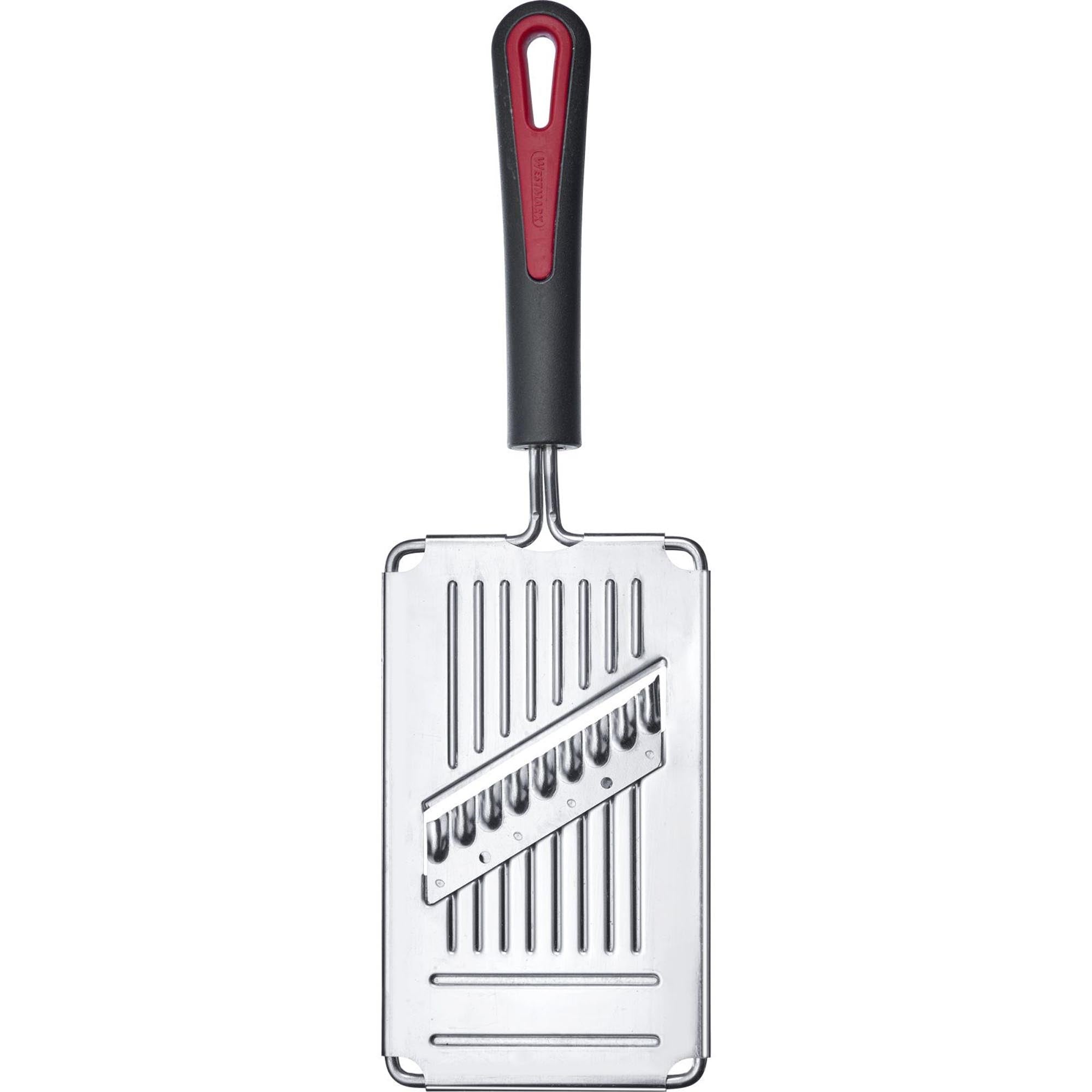 Der Wellen- und Gitter-Schneider von Westmark schneidet Gemüse und Obst in dekorative Wellen- und Gitterformen.