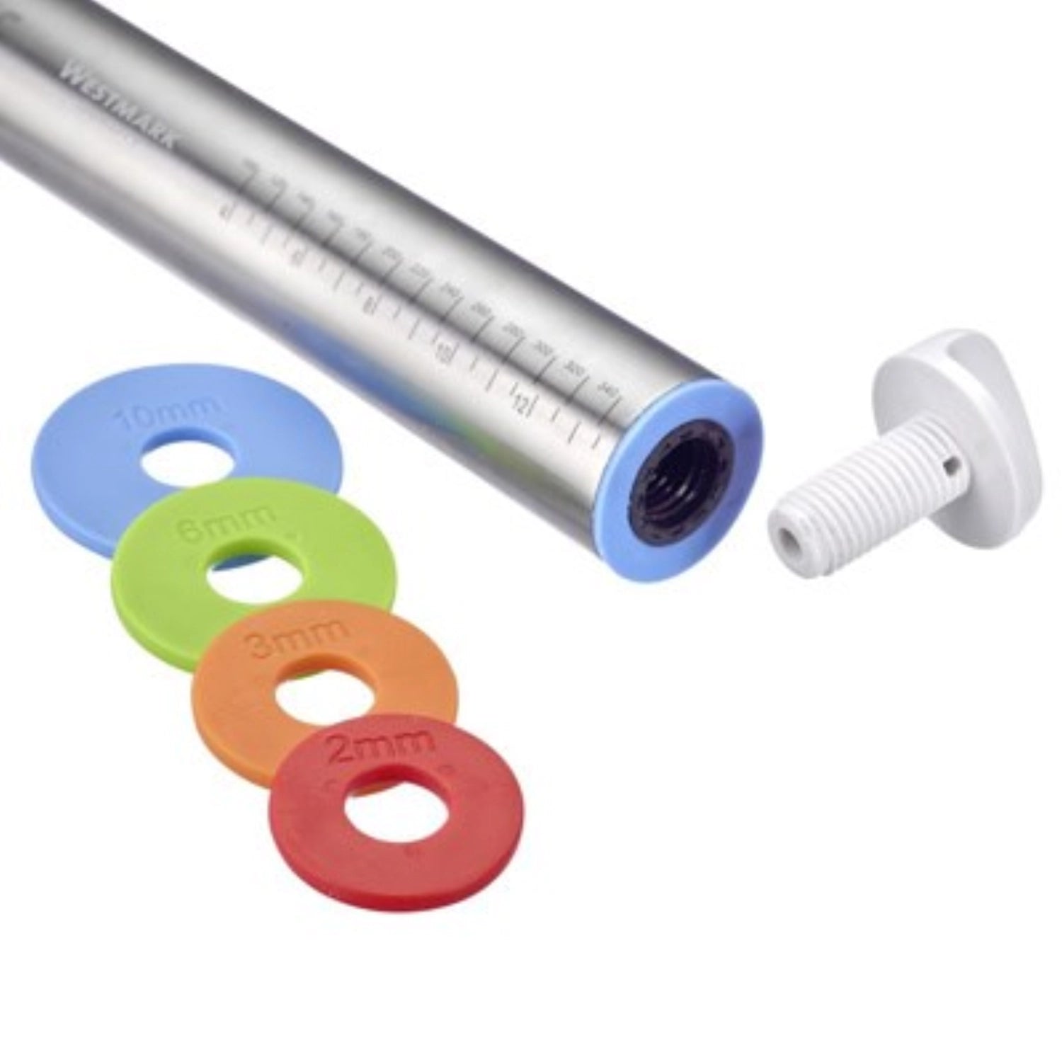 Rouleau à pâtisserie avec 4 anneaux entretoises, 43,5 cm