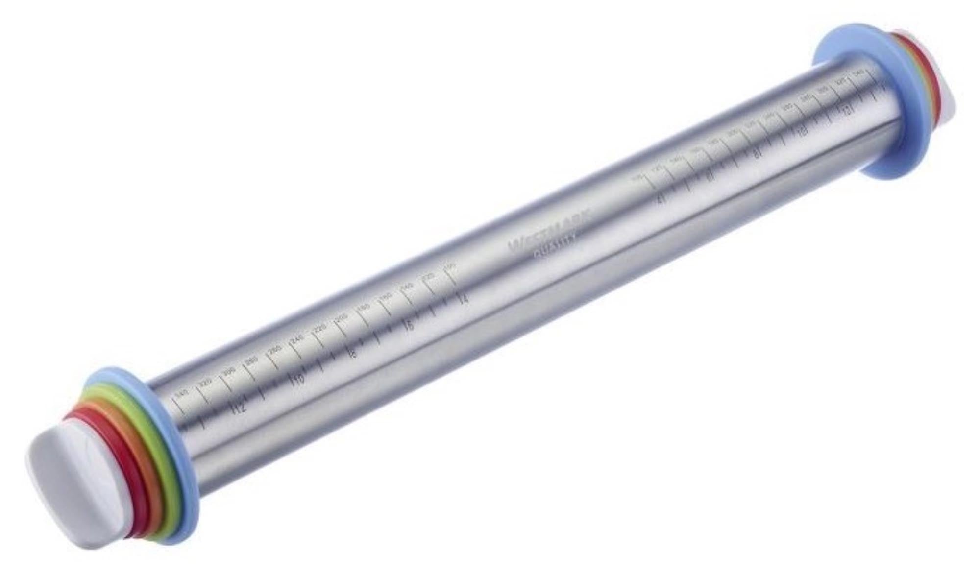 Entdecken Sie den Westmark Teigroller mit 4 Distanzringen (43,5 cm) – ideal für Hobby-Bäcker! Perfektes Ausrollen für Plätzchen, Tartes und Pizzaböden.