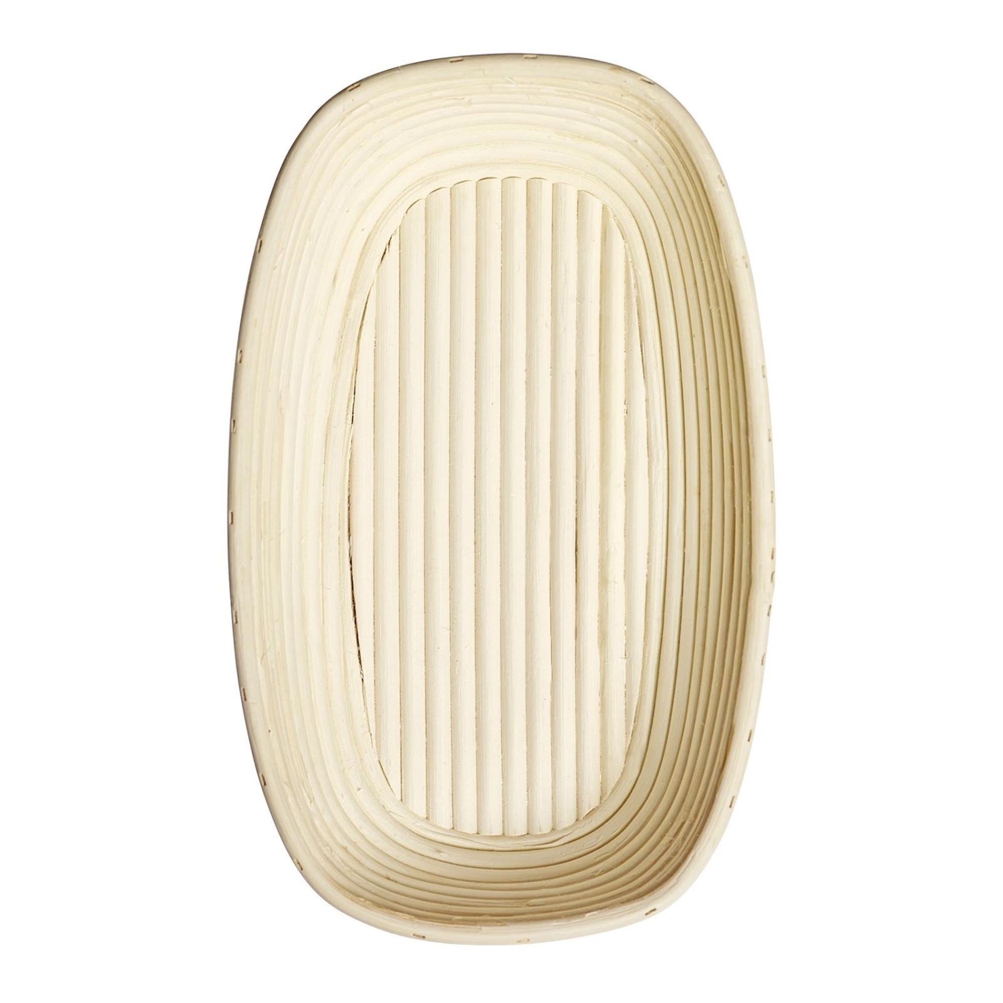 Ovales Gärkörbchen-Set von Westmark, 33.5x20.5x8cm, mit Stoffbezug, für optimales Gären und Formen von Brotteig.