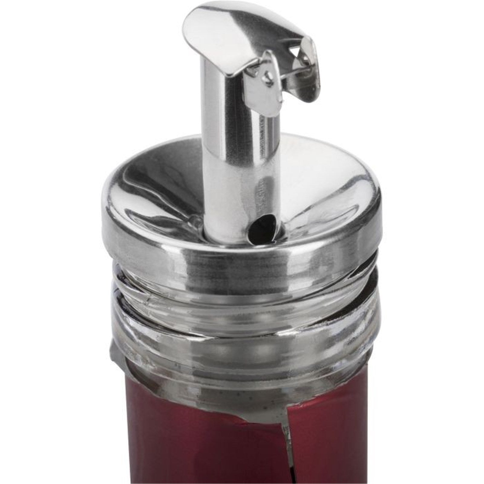 Praktischer Edelstahl-Ausgiesser mit PE-Korken und Metallkläppchen, ideal für Ölflaschen. Hochwertig und langlebig von Westmark.