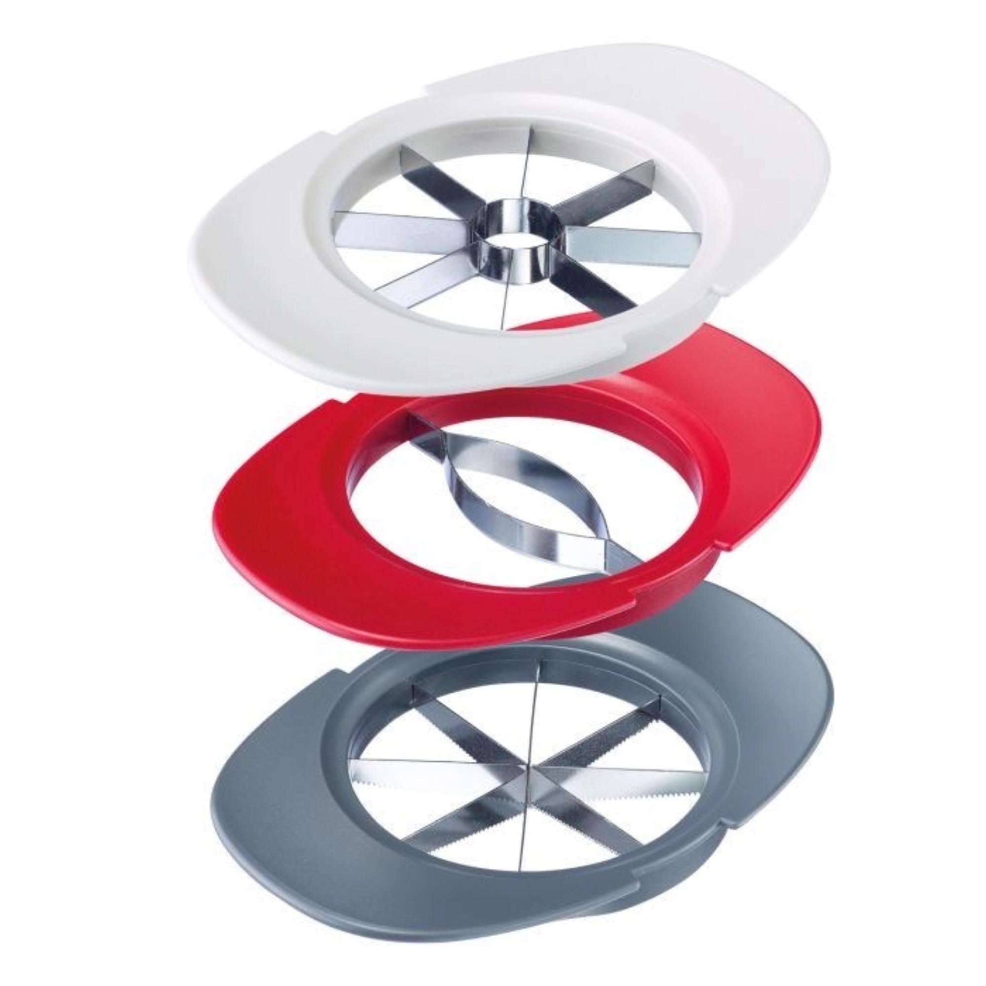 Der Westmark Tutti Frutti Teiler schneidet und entkernt Äpfel, Tomaten und Mangos mühelos. Praktisch und vielseitig in der Küche.