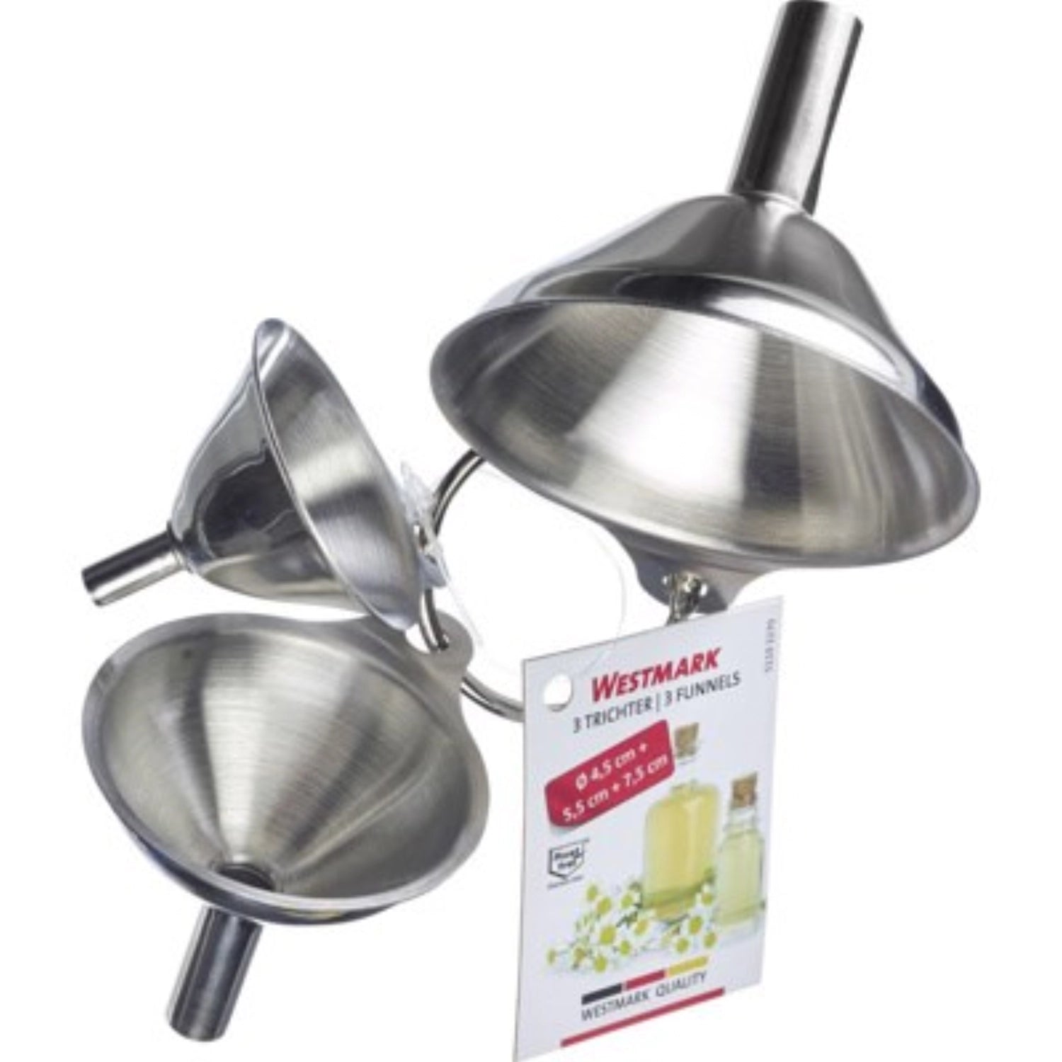 3-PC. ENNONNATION Set Mini, acier inoxydable, D45, 55, 75 mm