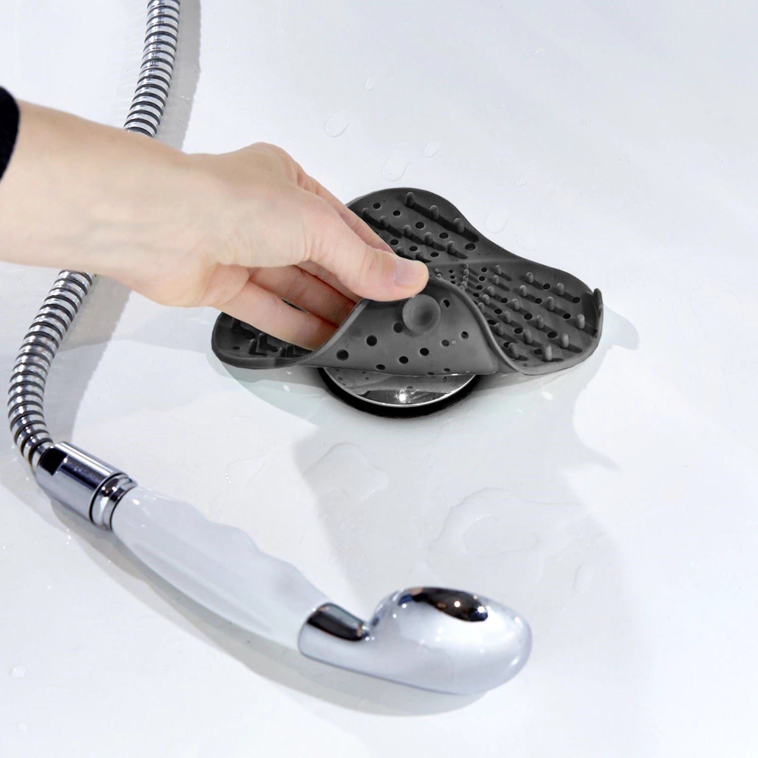 Hochwertiges 2-teiliges Abfluss-Sieb-Set von Westmark, perfekt für die Dusche, schützt vor Haaren und Schmutz und sorgt für einen reibungslosen Wasserfluss.