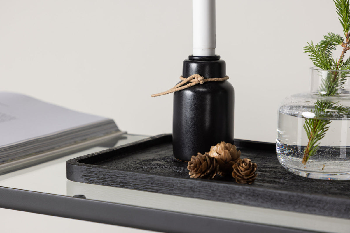 Ulricehamn Kerzenhalter in Schwarz präsentiert im Onlineshop von KAQTU Design AG. Kerzenständer ist von Venture Home