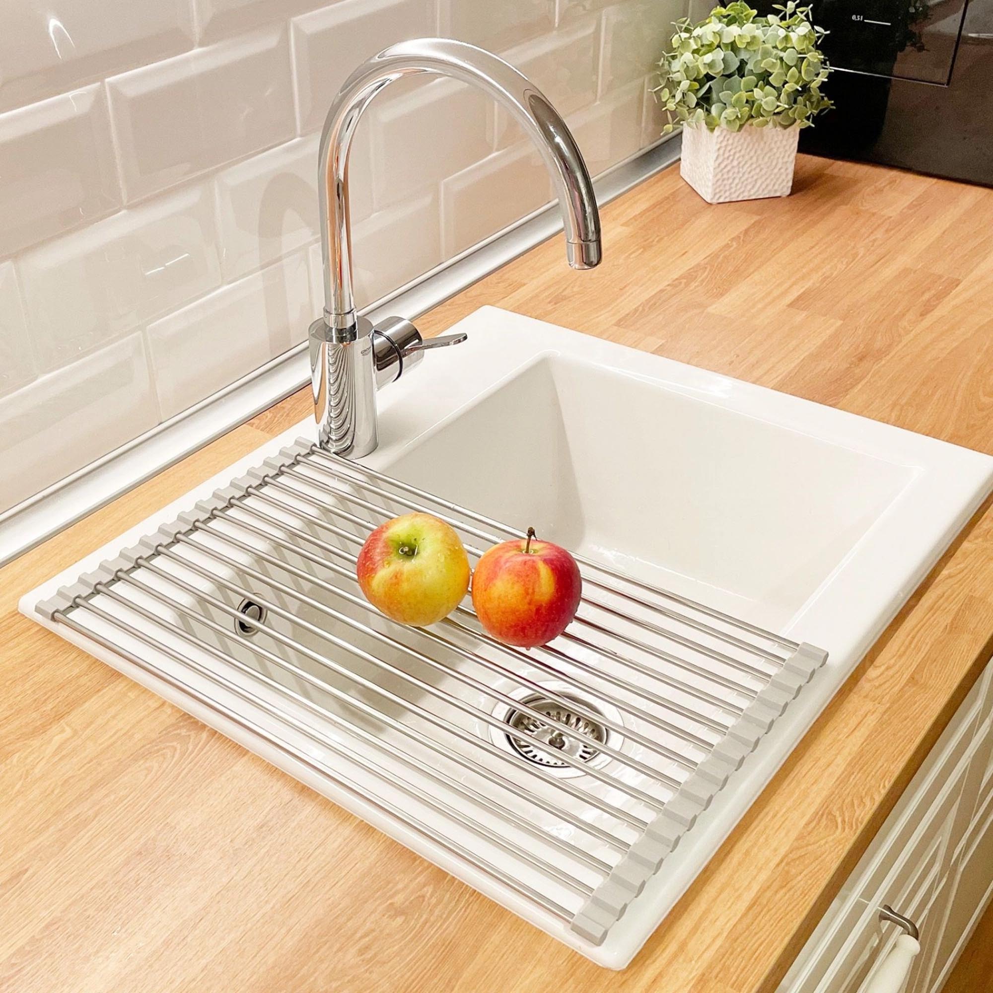 Praktische Abtropfmatte von Westmark, ideal für Geschirr und Gläser, rutschfest, pflegeleicht und mit modernem Design.