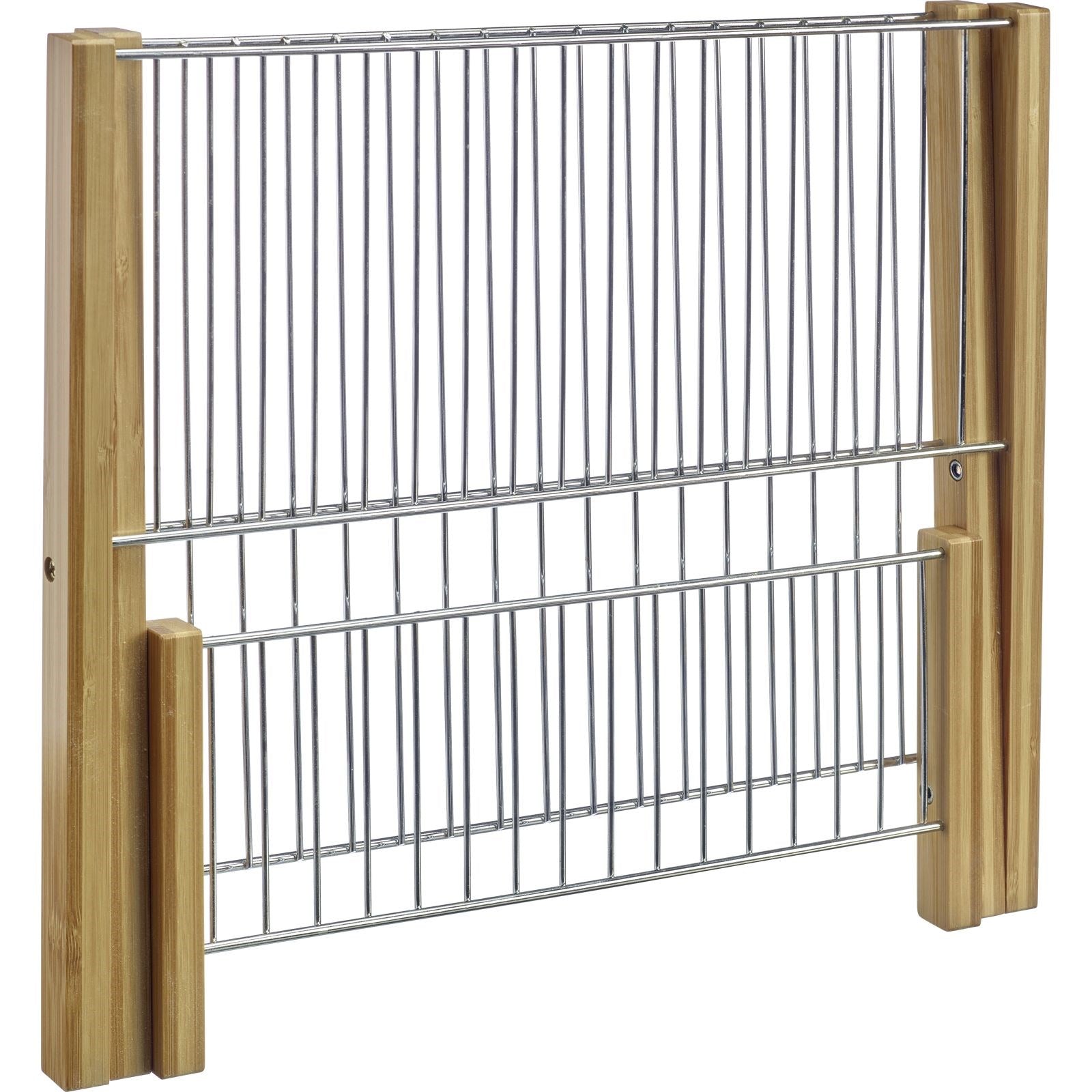 Platzsparendes Abtropfgestell aus Bambus, faltbar und umweltfreundlich, perfekt für Geschirr, von Westmark.