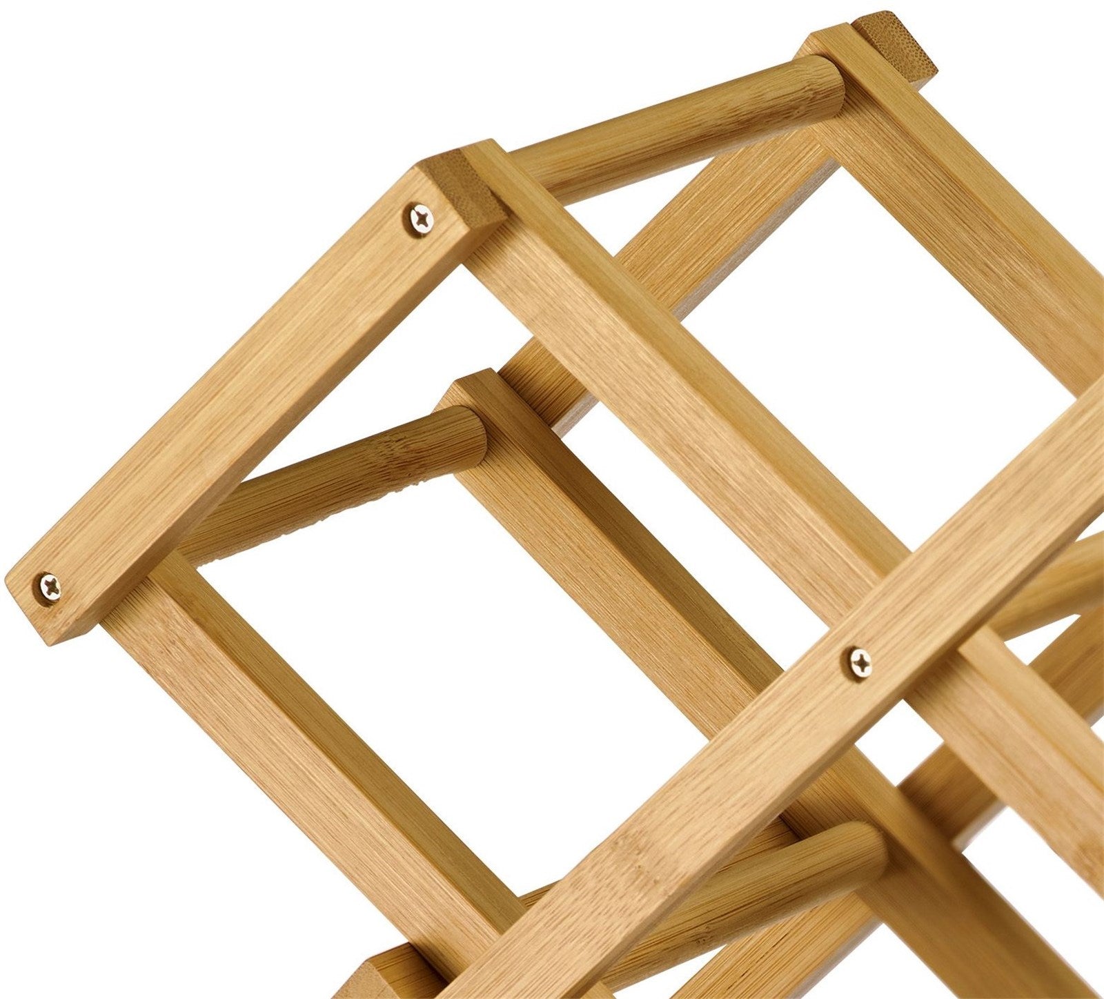 Faltbares Weinregal Bene von Westmark, ideal für elegante Weinflaschenaufbewahrung, kompakt, praktisch und platzsparend.