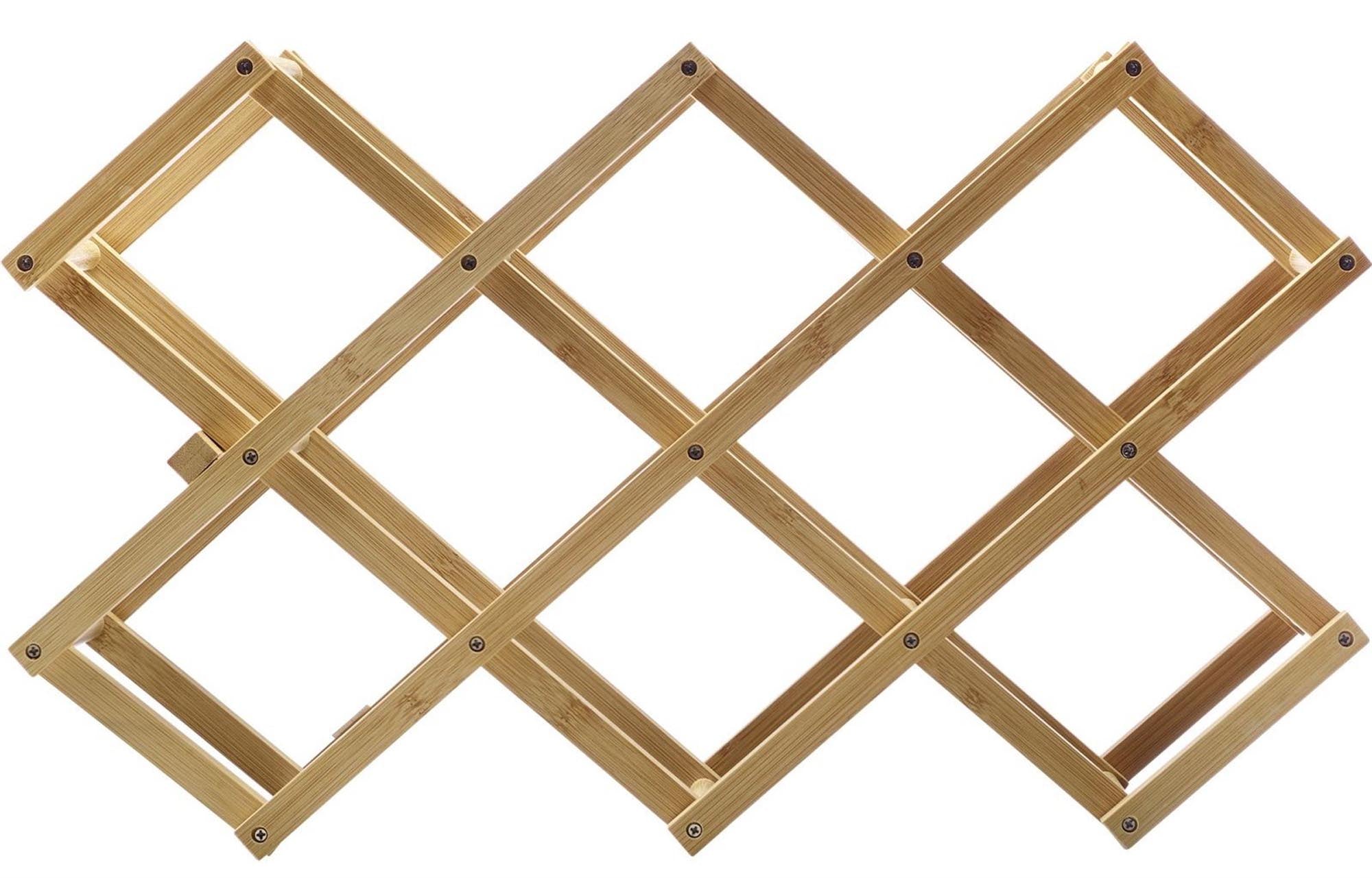 Faltbares Weinregal Bene von Westmark, ideal für die stilvolle Aufbewahrung von Weinflaschen, platzsparend und praktisch.