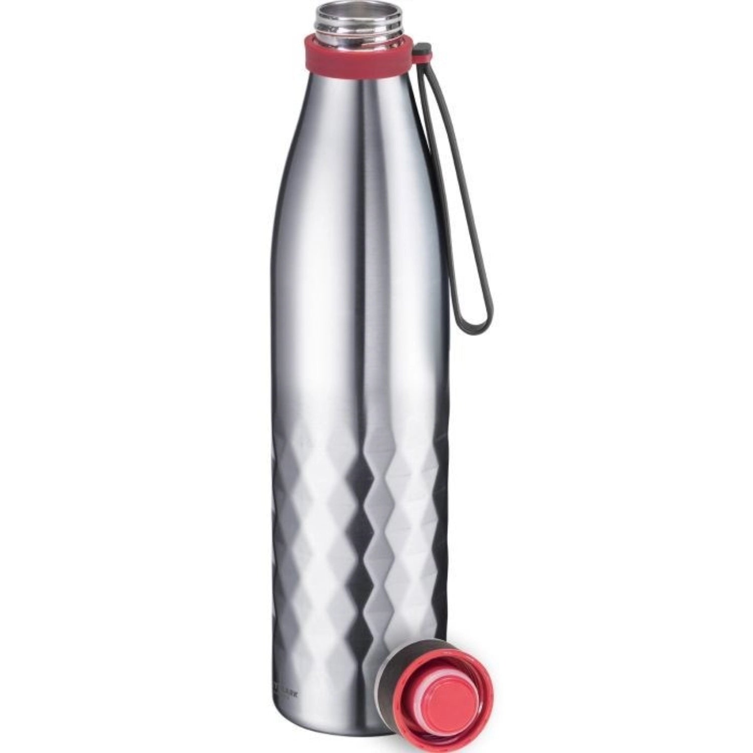 Elegante 1 l Isolierflasche Viva in Silber von Westmark, ideal für Reisen, bietet hervorragende Isolierung für heiße und kalte Getränke.