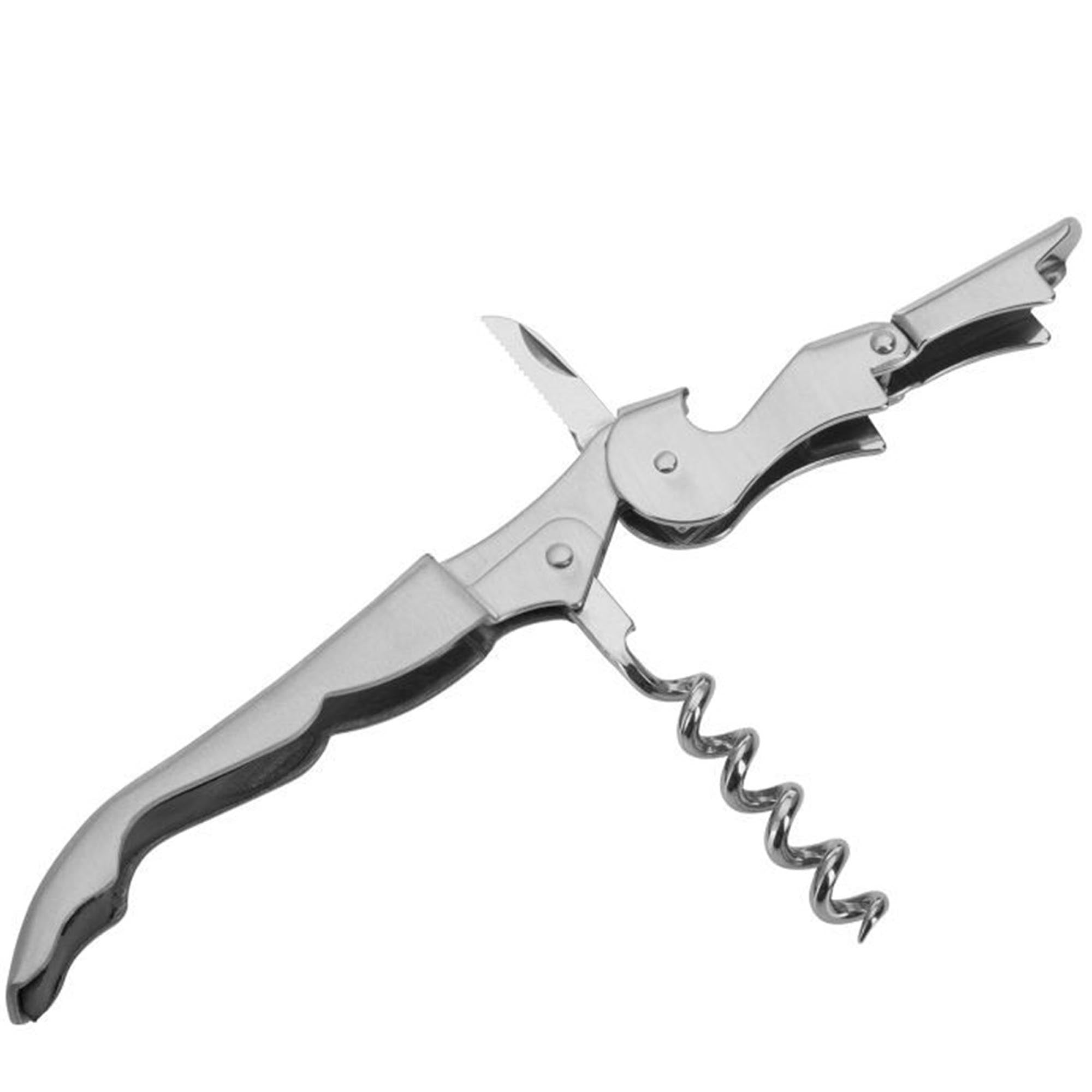 Kellnerbesteck Profi mit 2-Stufen Hebel, 14x1.5x2.5cm, idealer Flaschenöffner von Westmark für müheloses Öffnen von Flaschen.