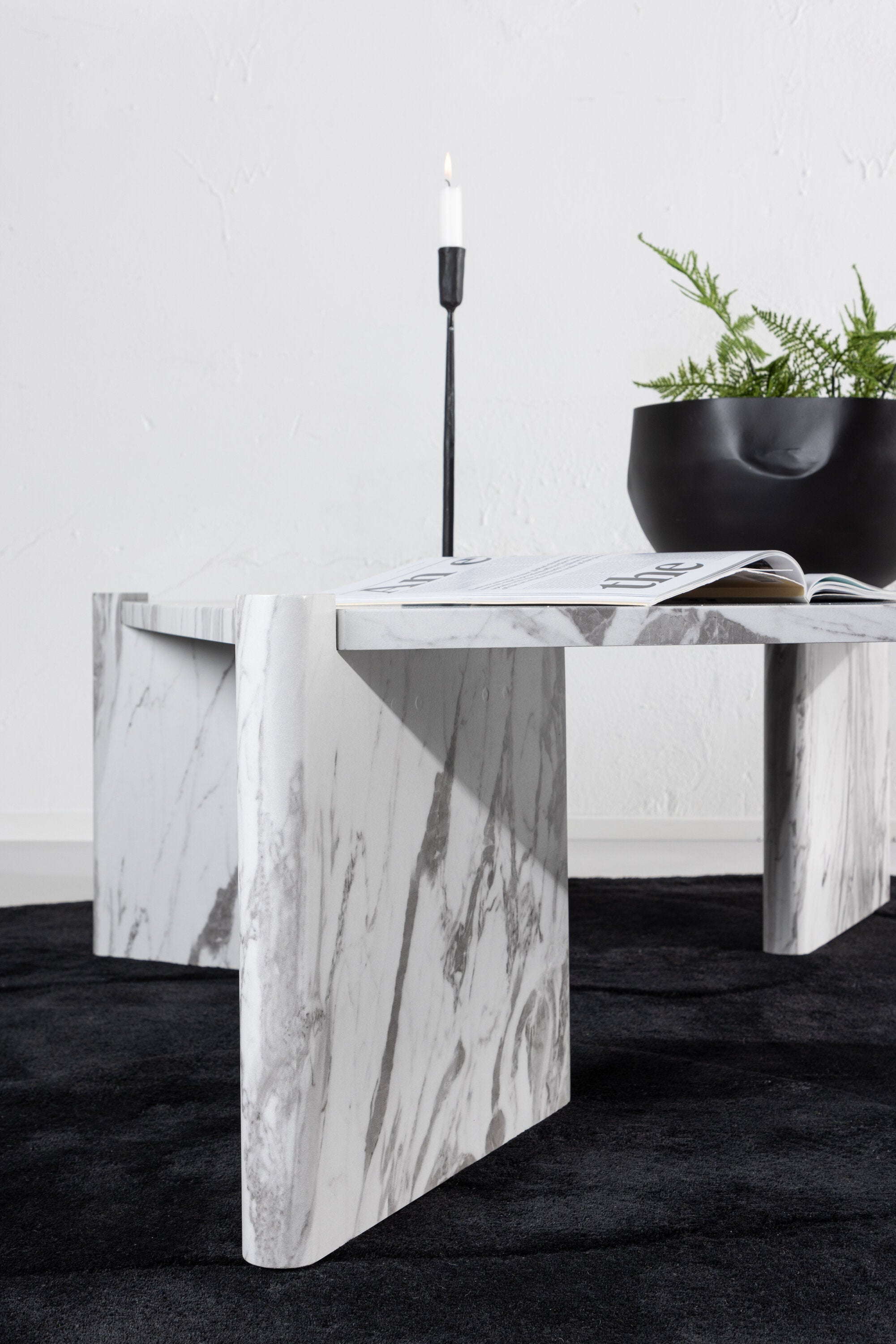 Rogaland Coffee Tisch in Weiss präsentiert im Onlineshop von KAQTU Design AG. Beistelltisch ist von Venture Home