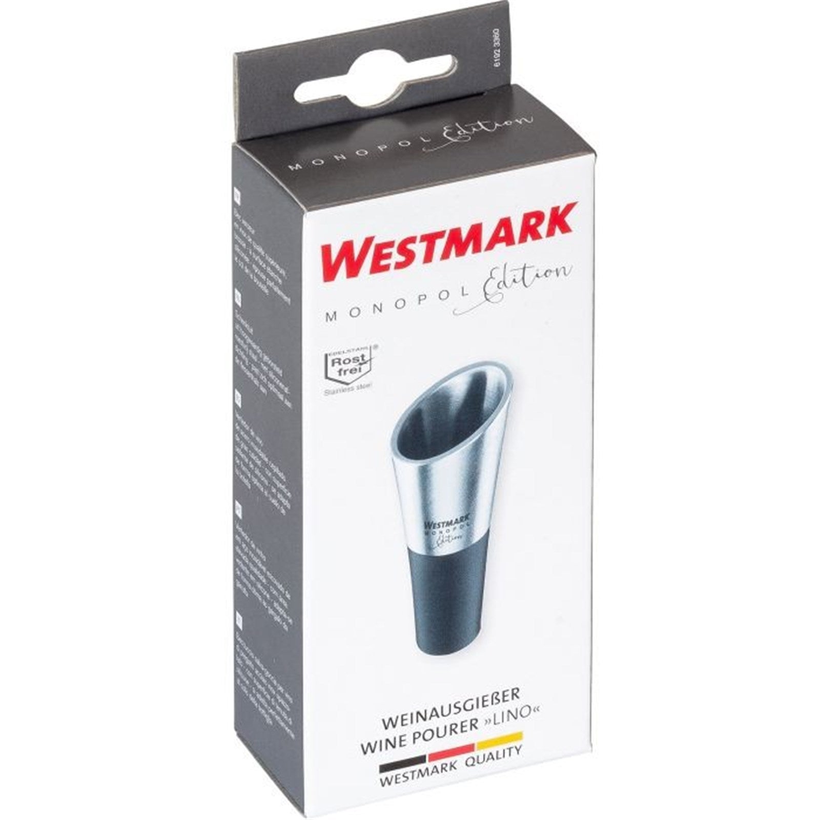 Der Weinausgiesser Lino von Westmark sorgt für tropffreies Einschenken und erhält das Aroma, perfekt für eleganten Weingenuss.