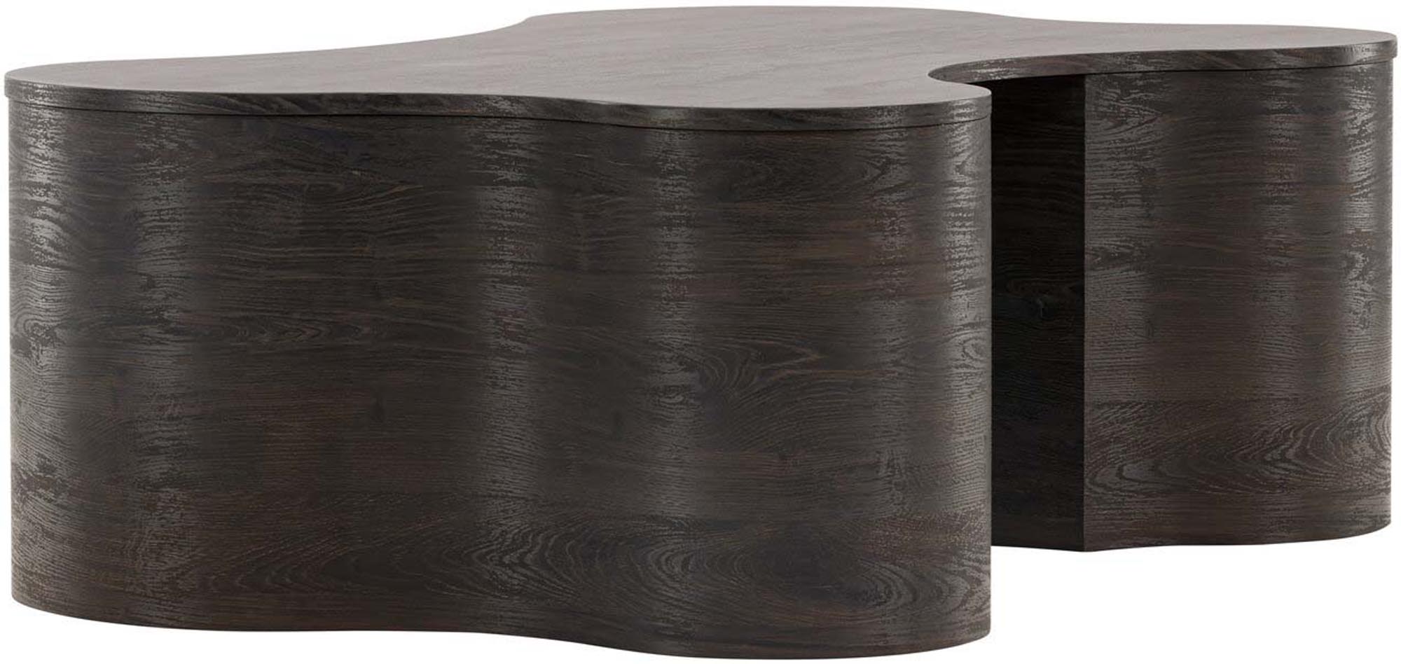 Larvik Couchtisch: Moderner Mokka-Tisch mit eleganter Form und robustem MDF-Material. Ideal für stilvolle Wohnzimmergestaltung.