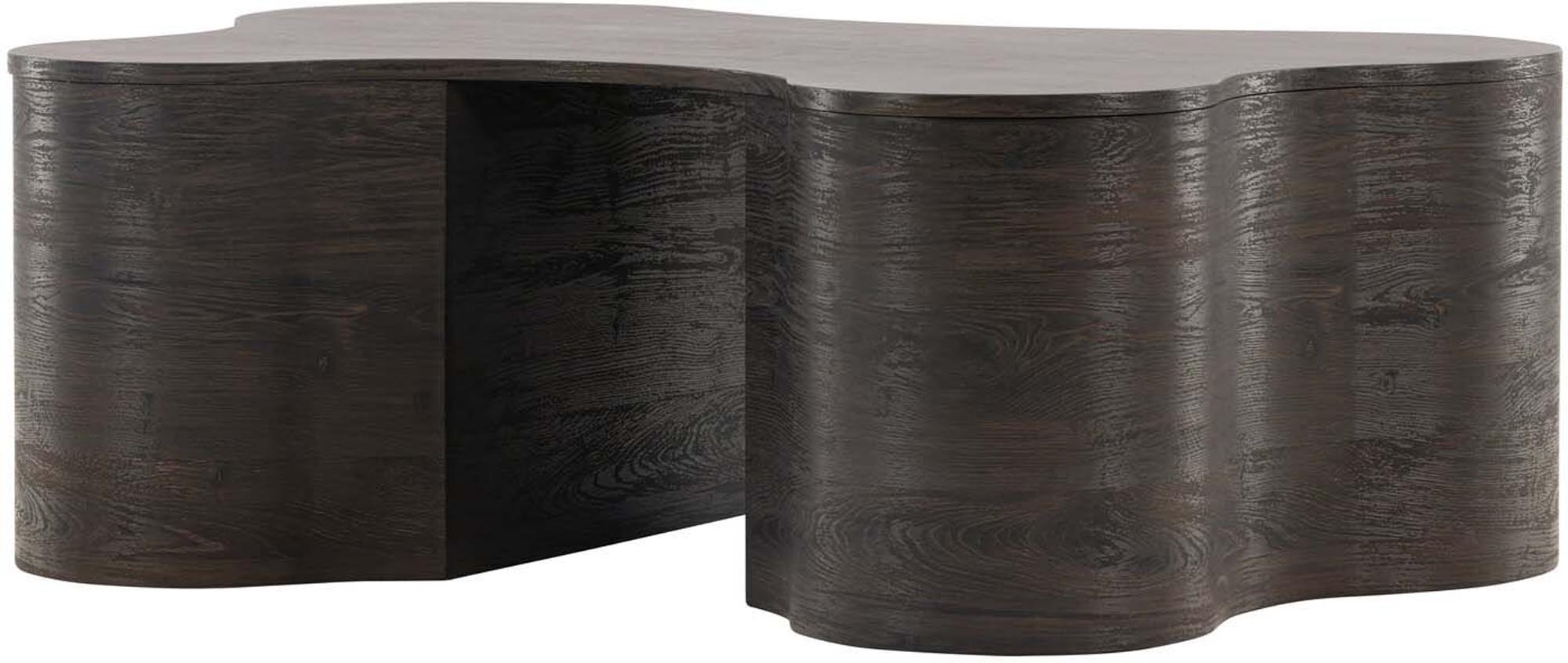 Larvik Couchtisch: Moderner Mokka-Tisch mit sanften Kanten, ideal für stilvolle Wohnzimmer. Langlebiges MDF, bietet Platz für Dekoration und Alltagsgegenstände.