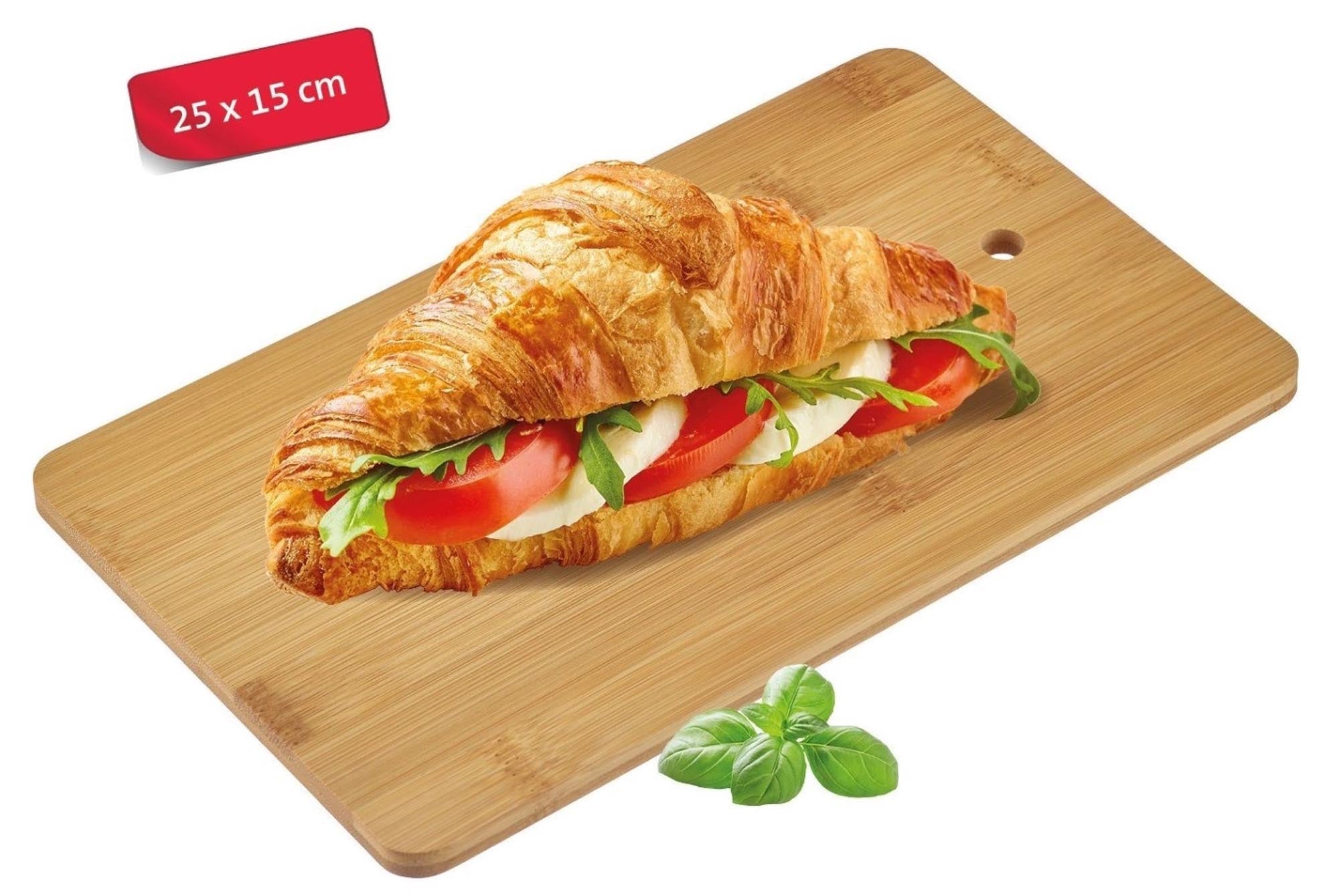 Praktisches 7-teiliges Frühstücksbrettchen-Set von Westmark: 6 Brettchen mit Halter, ideal für Küche und Frühstückstisch.