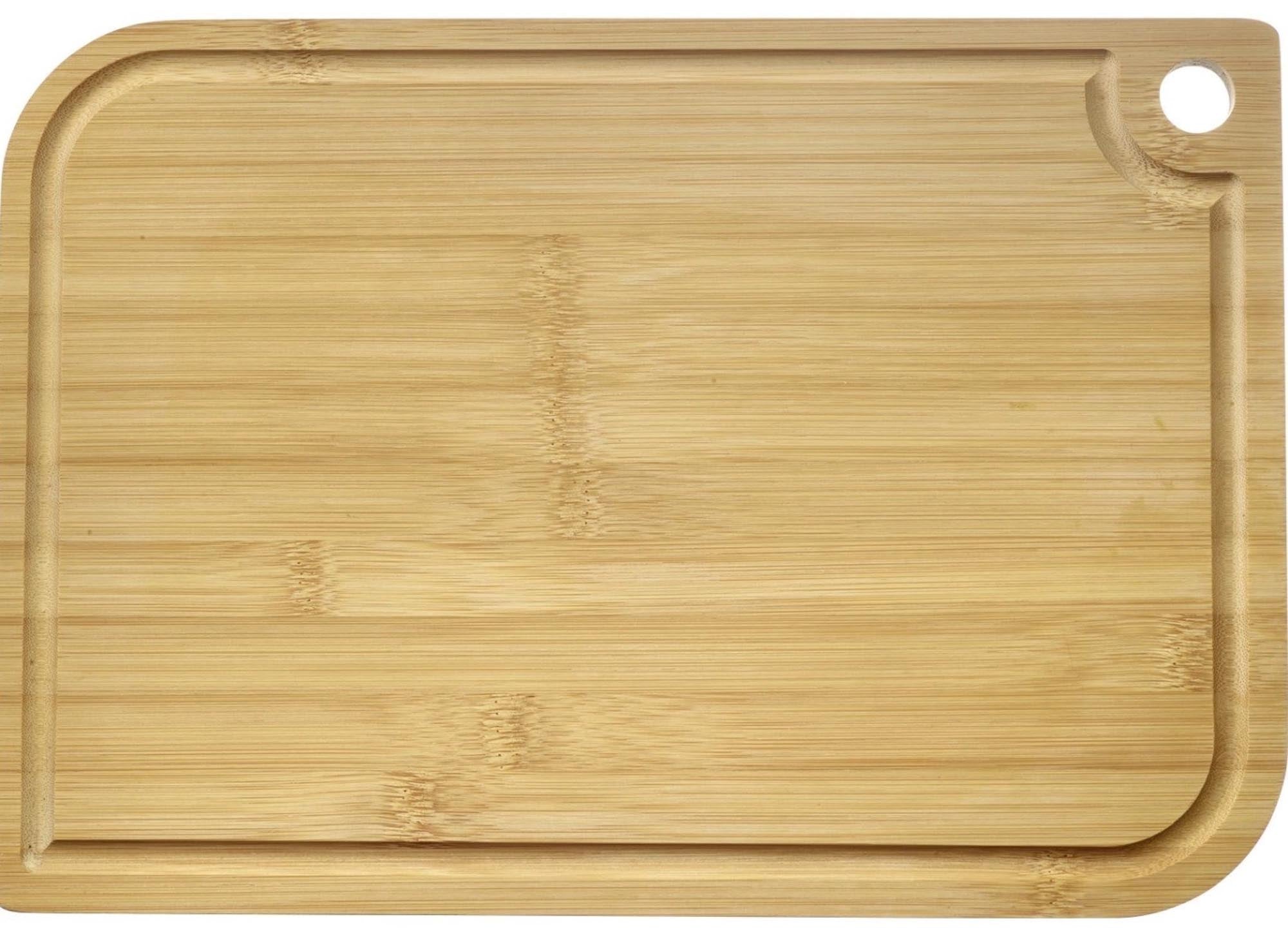 Kleines Schneidebrett von Westmark (28x15cm) mit Saftrille, perfekt für sauberes und präzises Schneiden in der Küche.