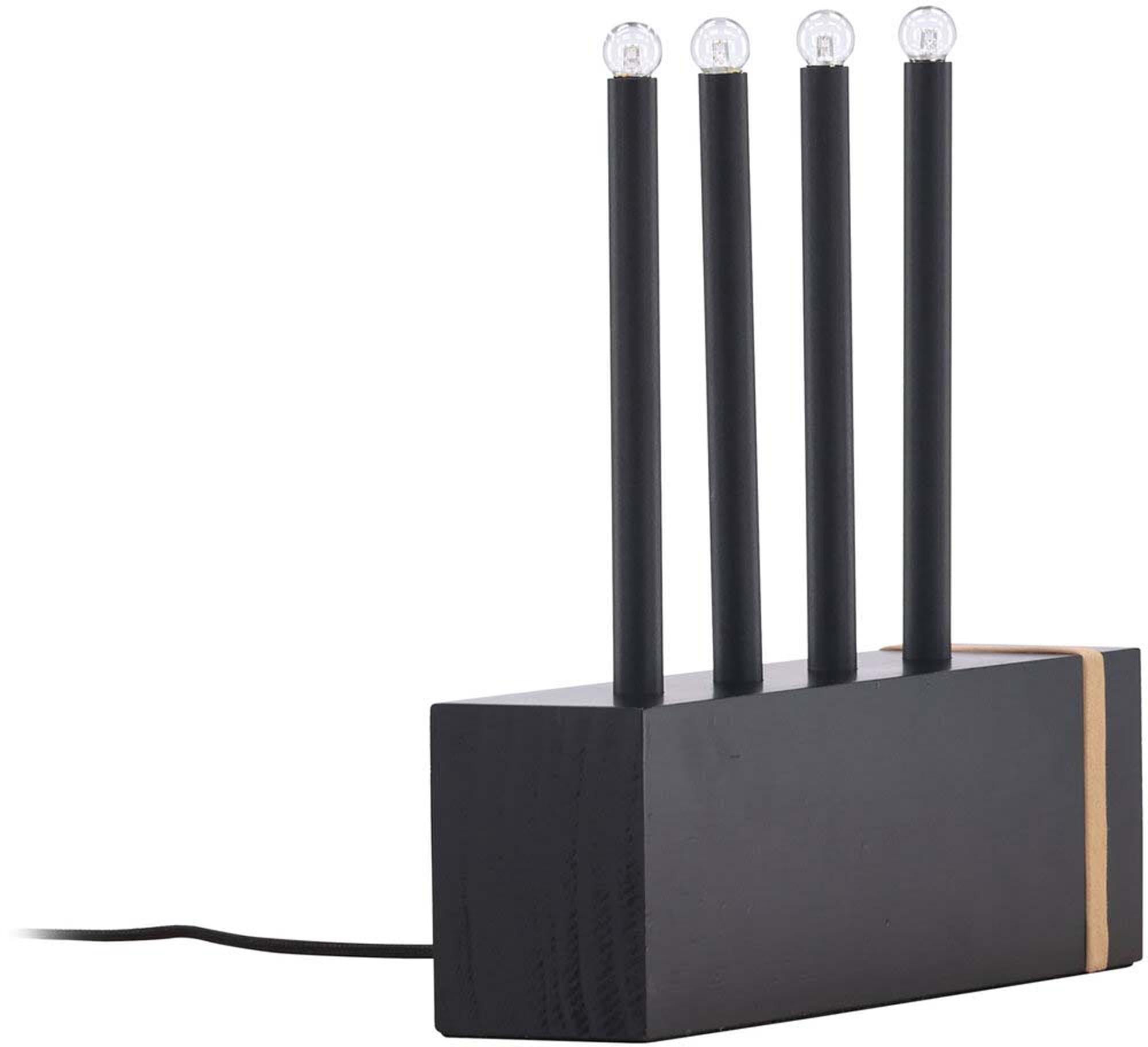 Fjällberget Tischlampe: Skandinavische Eleganz aus Kiefernholz.