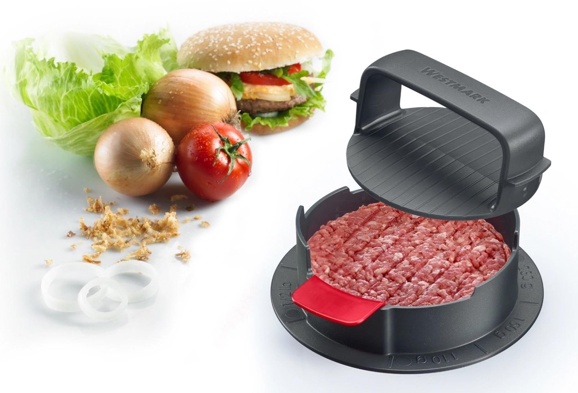 Der Hamburgermaker Vario Plus von Westmark formt perfekte Burgerpatties – ideal für Grillabende und individuelle Burgerideen.