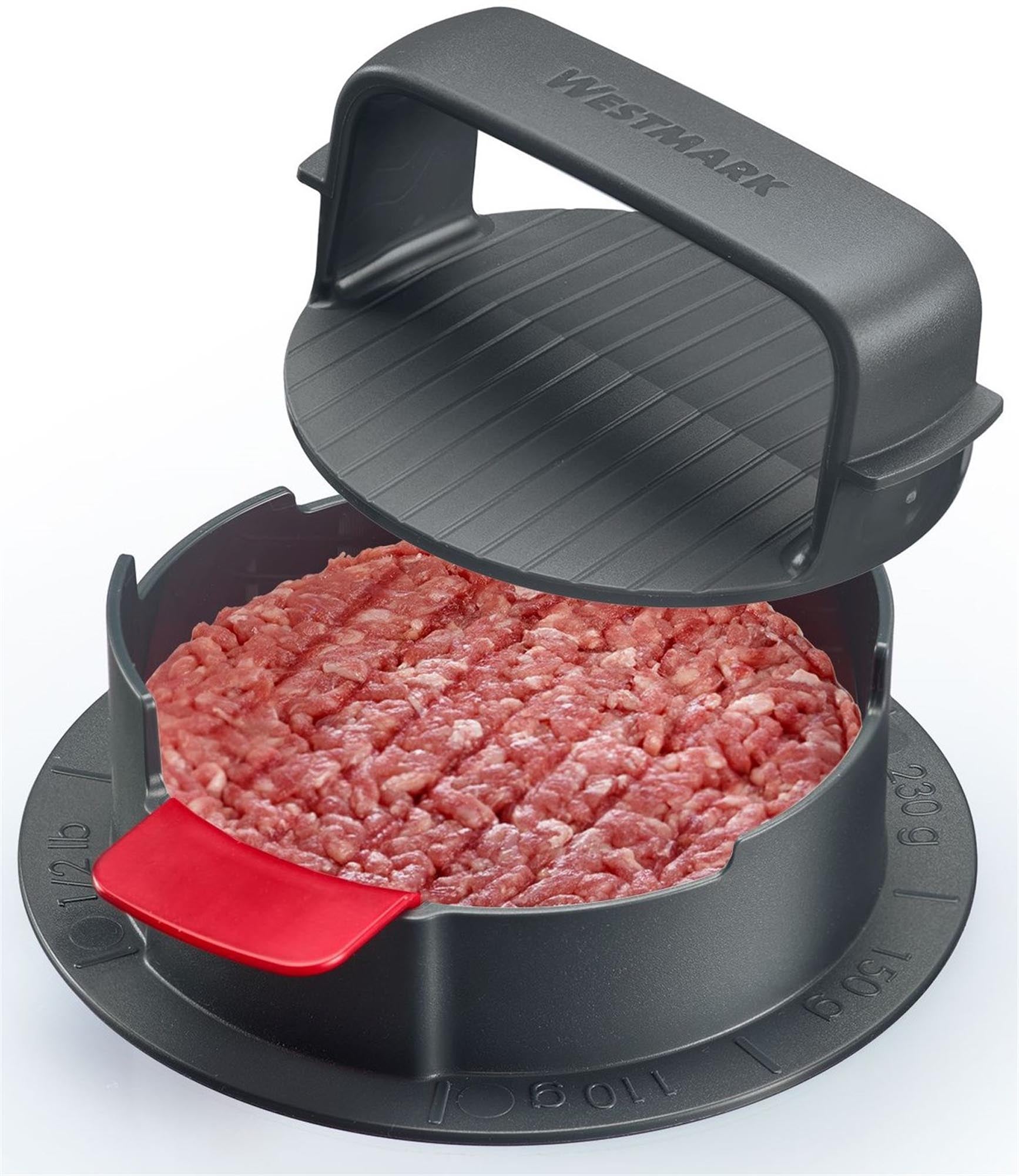 Der Hamburgermaker Vario Plus von Westmark formt perfekte Burgerpatties, ideal für Grillfans und Küchenliebhaber.