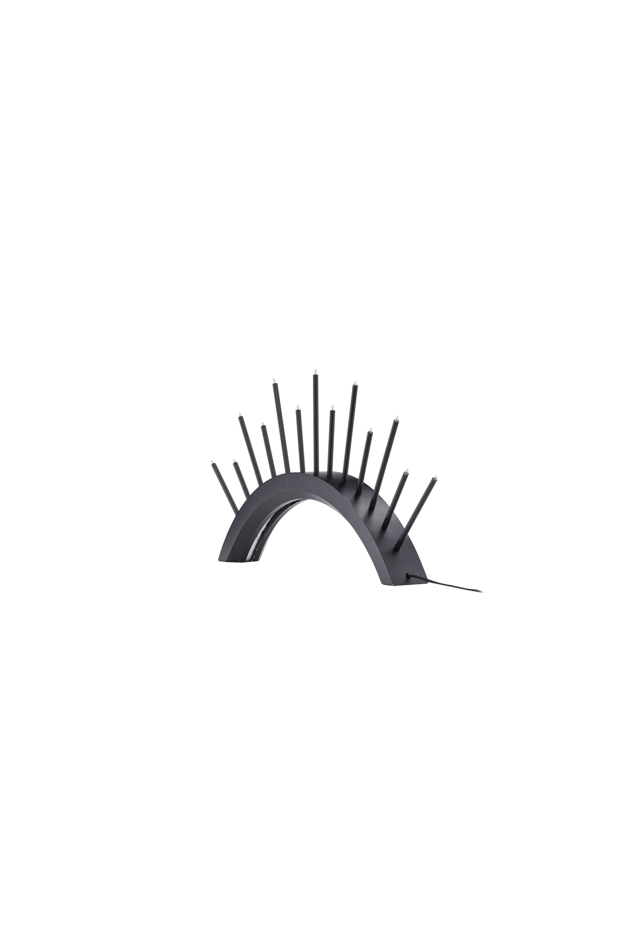 Kettilsås Candlestick in Schwarz präsentiert im Onlineshop von KAQTU Design AG. Weihnachtszubehör ist von Venture Home