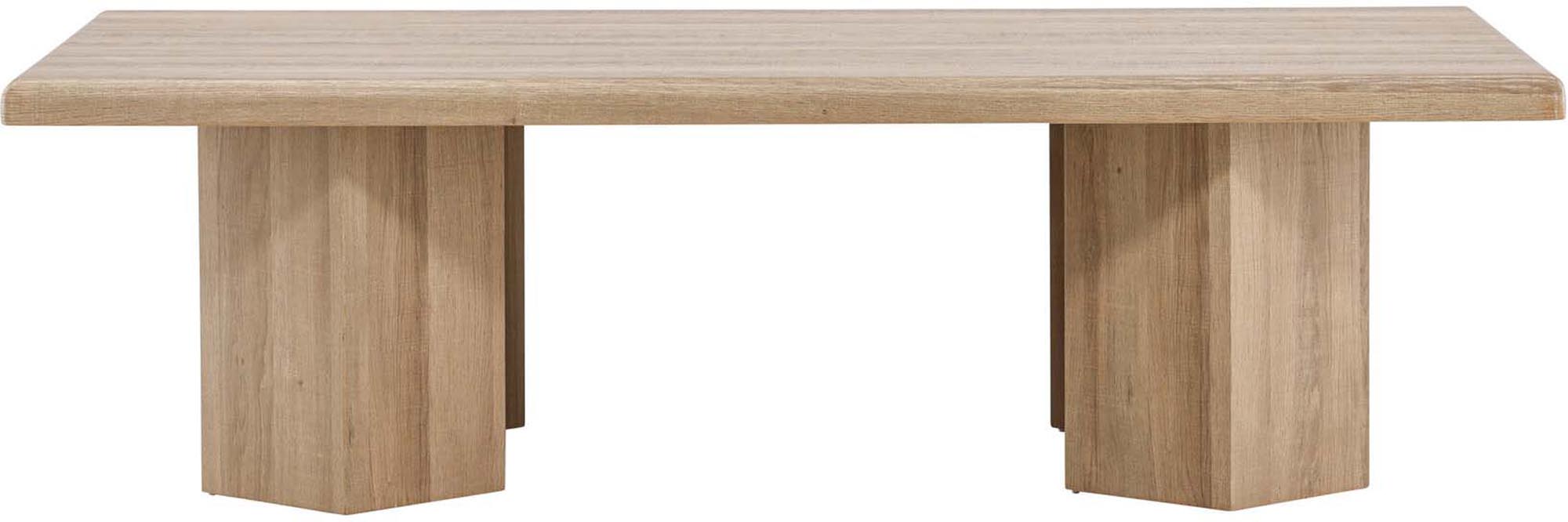 Entdecken Sie den Lillehammer Couchtisch von Venture Home – ein stilvolles Möbelstück, das mit natürlichem MDF und Holzfurnier für eine harmonische Wohnatmosphäre sorgt. Mit großzügigen Maßen von 140 x 80 x 40 cm bietet er ausreichend Platz für Ihre Lieblingsgegenstände und verleiht Ihrem Wohnzimmer einen modernen Akzent.