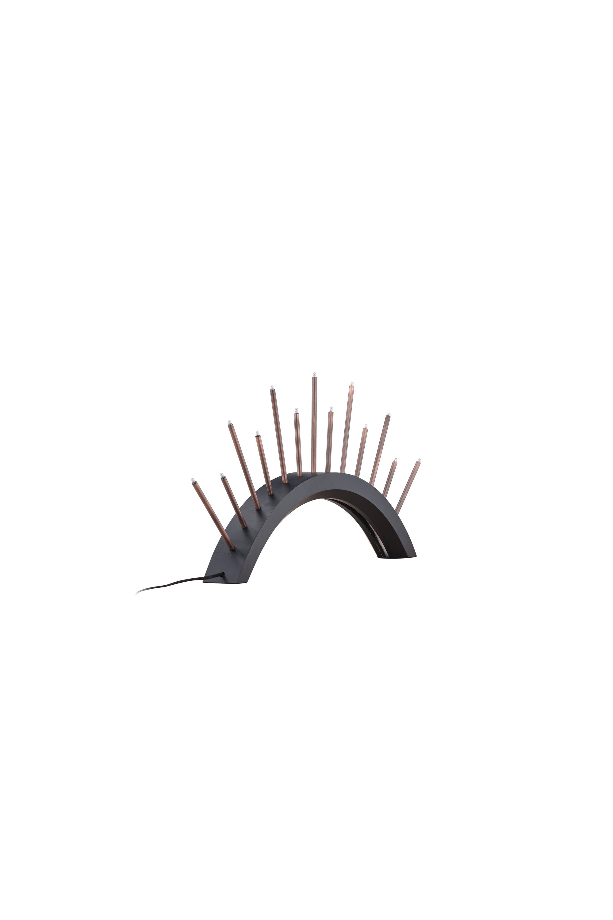 Björnrike Tischlampe in Schwarz präsentiert im Onlineshop von KAQTU Design AG. Weihnachtszubehör ist von Venture Home