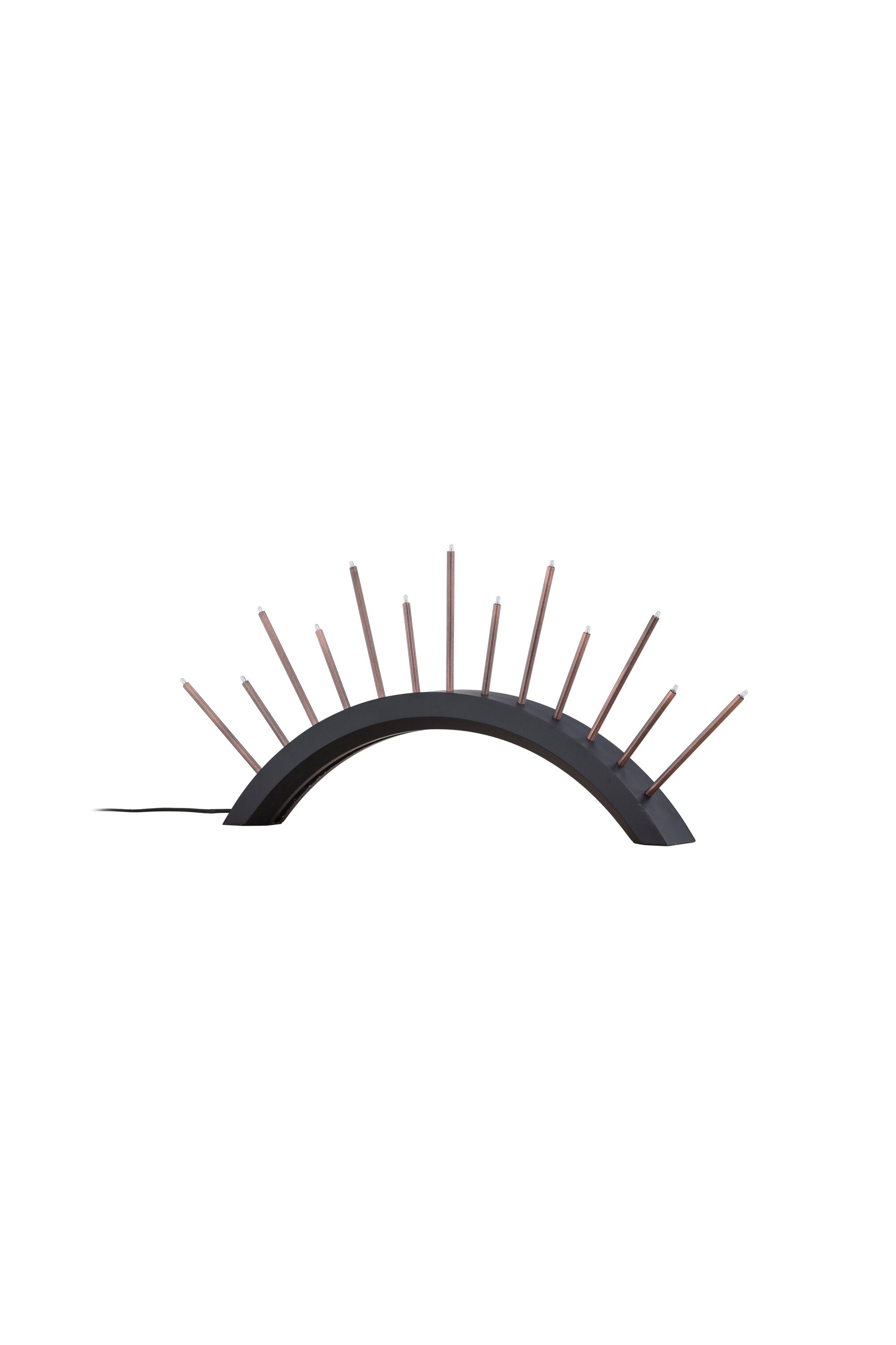 Björnrike Tischlampe in Schwarz präsentiert im Onlineshop von KAQTU Design AG. Weihnachtszubehör ist von Venture Home