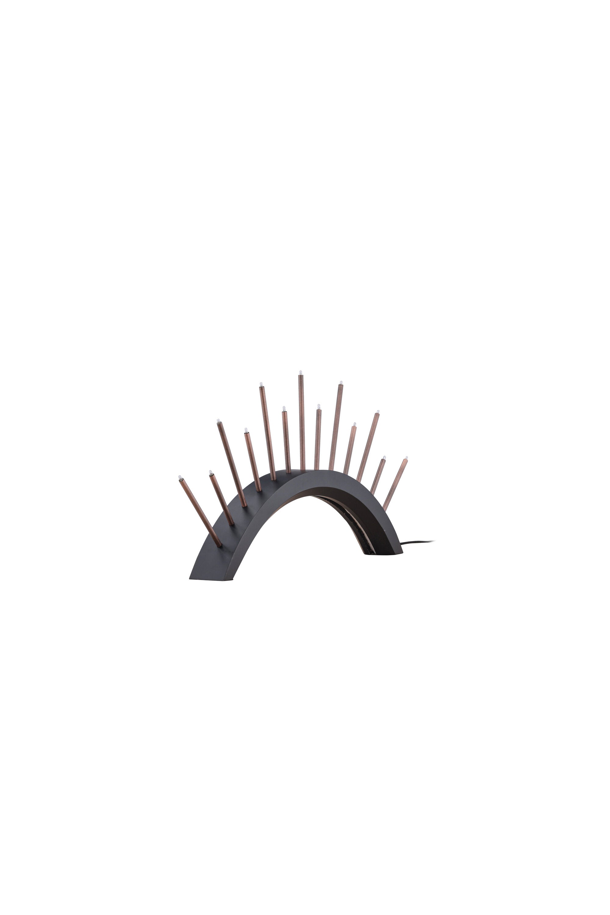 Björnrike Tischlampe in Schwarz präsentiert im Onlineshop von KAQTU Design AG. Weihnachtszubehör ist von Venture Home