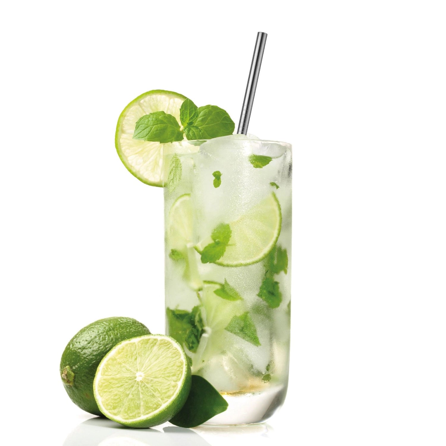 4 straight stainless steel drinking straws. cleaning b.