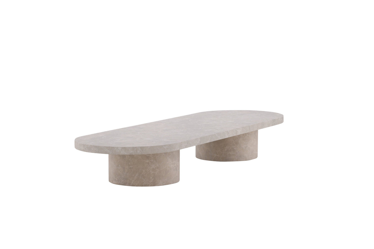 Narvik Sofatisch in Marmoroptik präsentiert im Onlineshop von KAQTU Design AG. Beistelltisch ist von Venture Home
