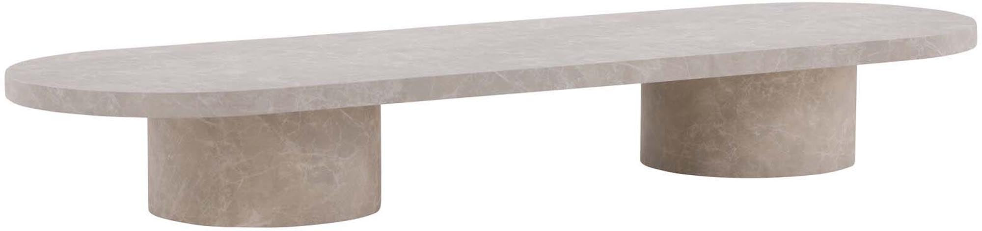 Der Narvik Sofatisch von Venture Home besticht durch sein ovales Design und nordische Eleganz. Pflegeleicht und ideal für jeden Wohnstil.