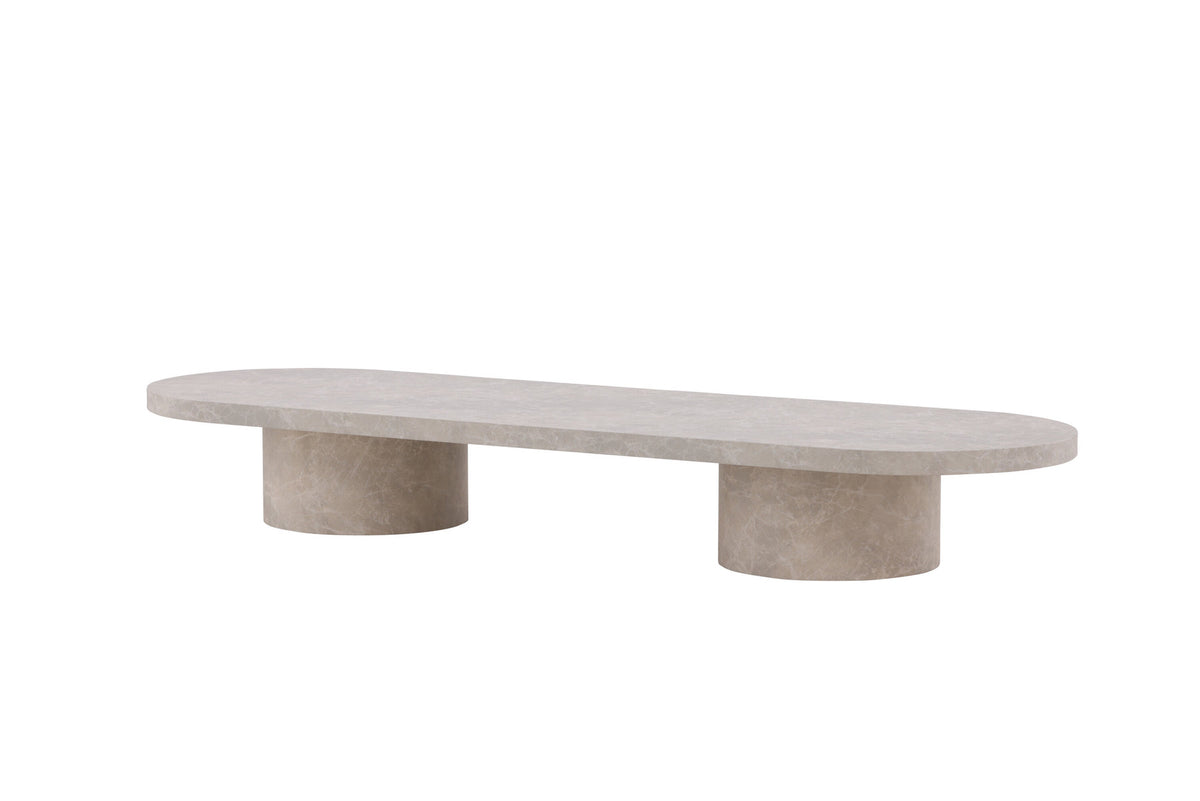 Narvik Sofatisch in Marmoroptik präsentiert im Onlineshop von KAQTU Design AG. Beistelltisch ist von Venture Home