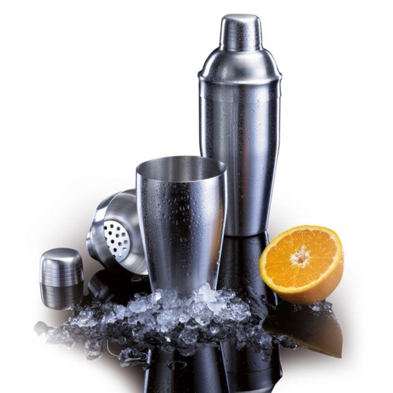 Eleganter 3-teiliger Cocktailshaker von Westmark, 0,5 l, ideal für kreative Mixgetränke, aus hochwertigem Edelstahl, perfekt für jede Bar.