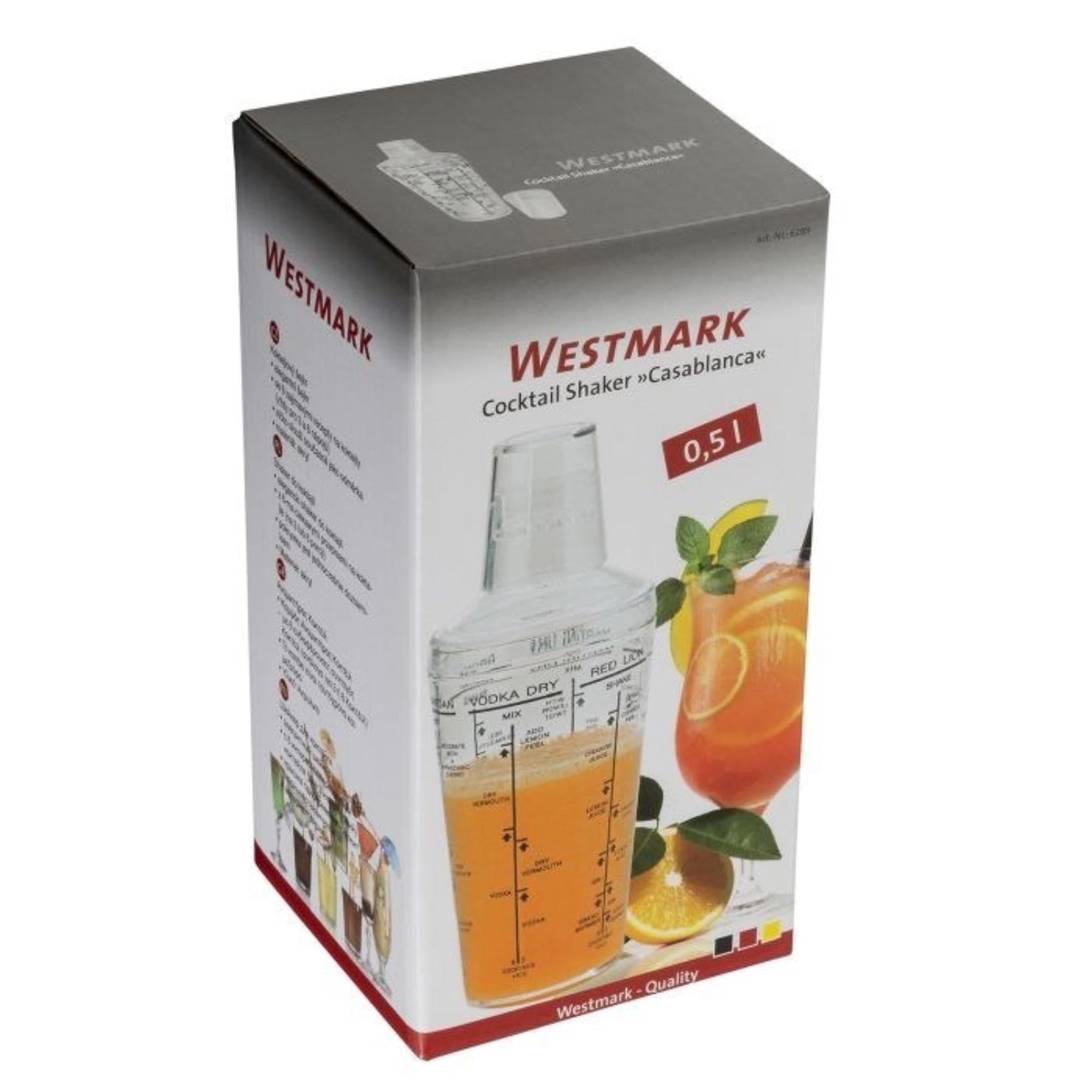 Stilvoller Cocktailshaker Casablanca von Westmark, 0,5 l, perfekt für kreative Cocktails, robust, hochwertig und elegant.