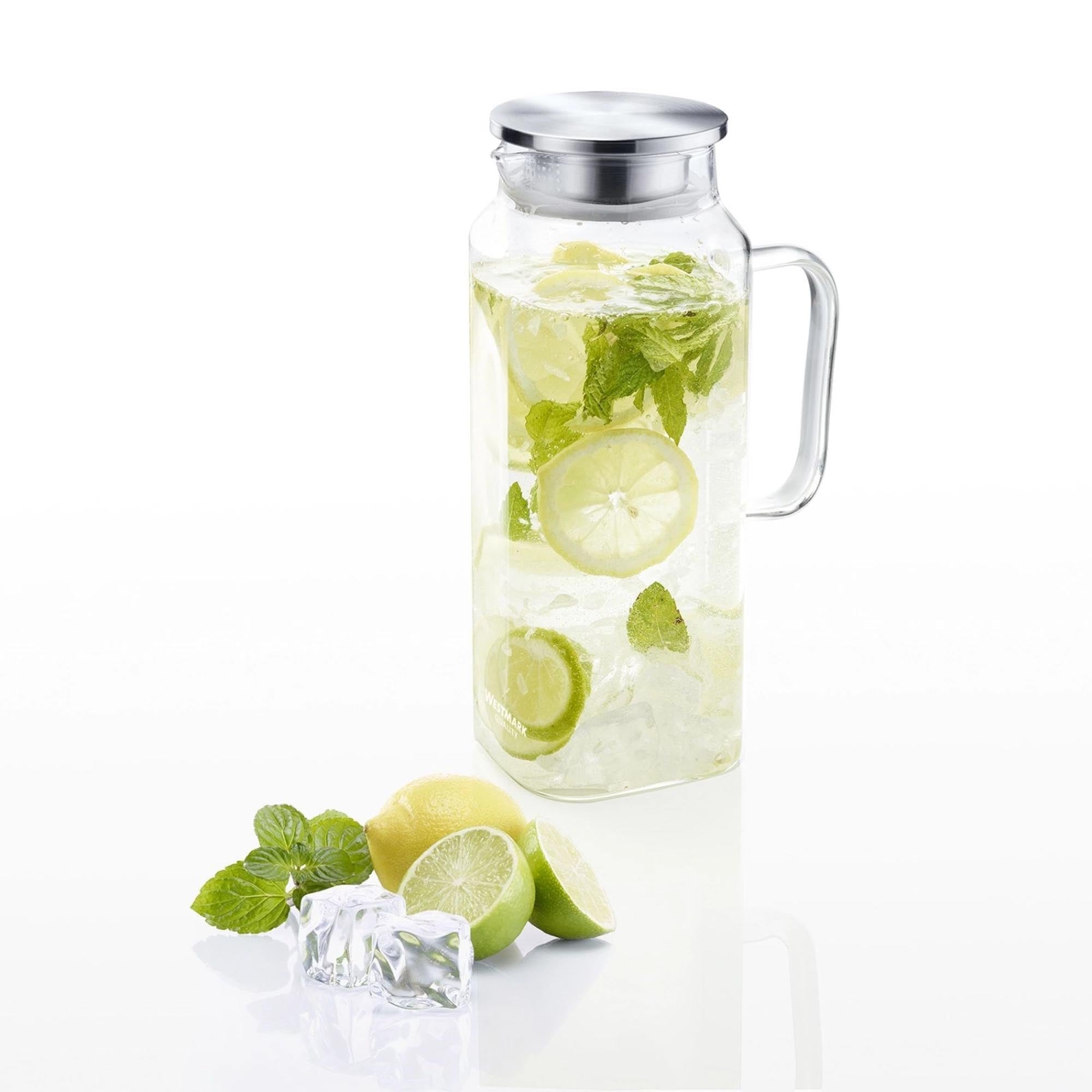 Stilvolle 1.8 l Wasserkaraffe Puro von Westmark, hitzebeständig, perfekt für das Servieren von kalten und heissen Getränken.