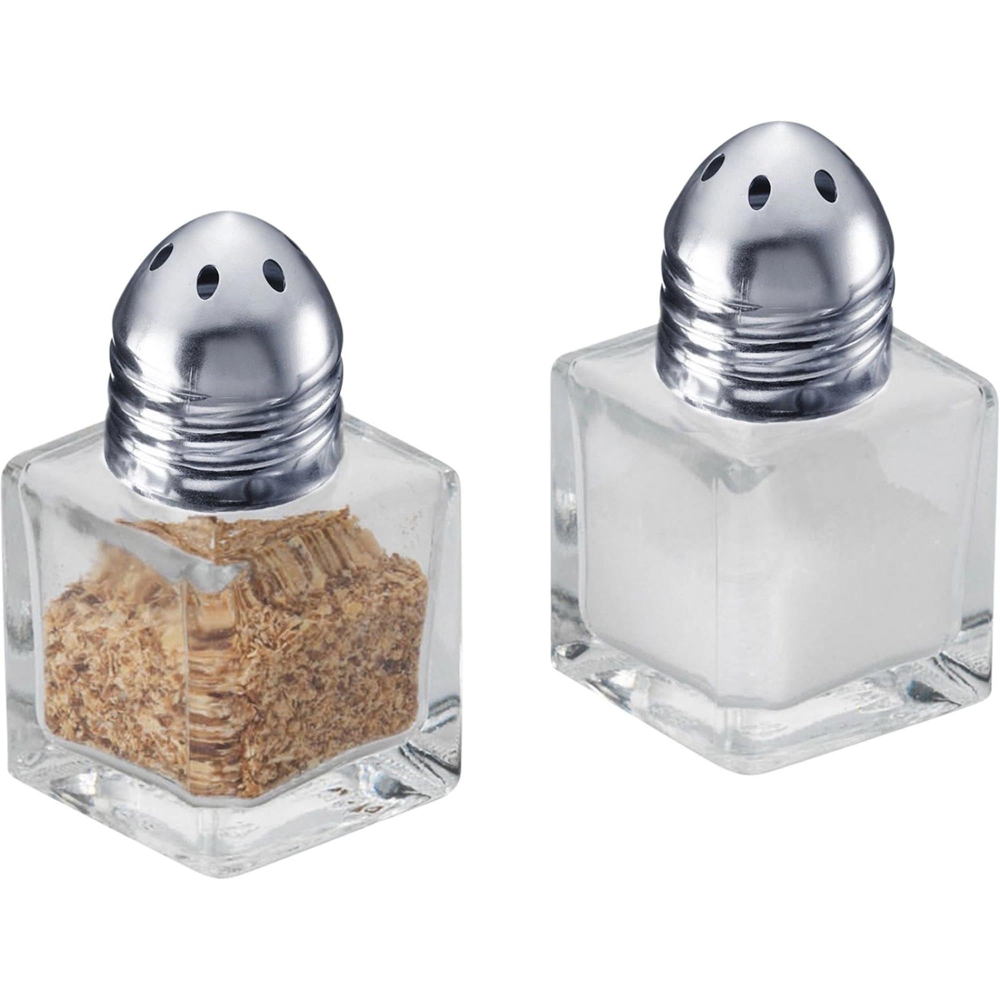 Kompaktes 2-teiliges Set Mini-Universalstreuer von Westmark, perfekt für Gewürze, Zucker oder Mehl, vielseitig und praktisch.