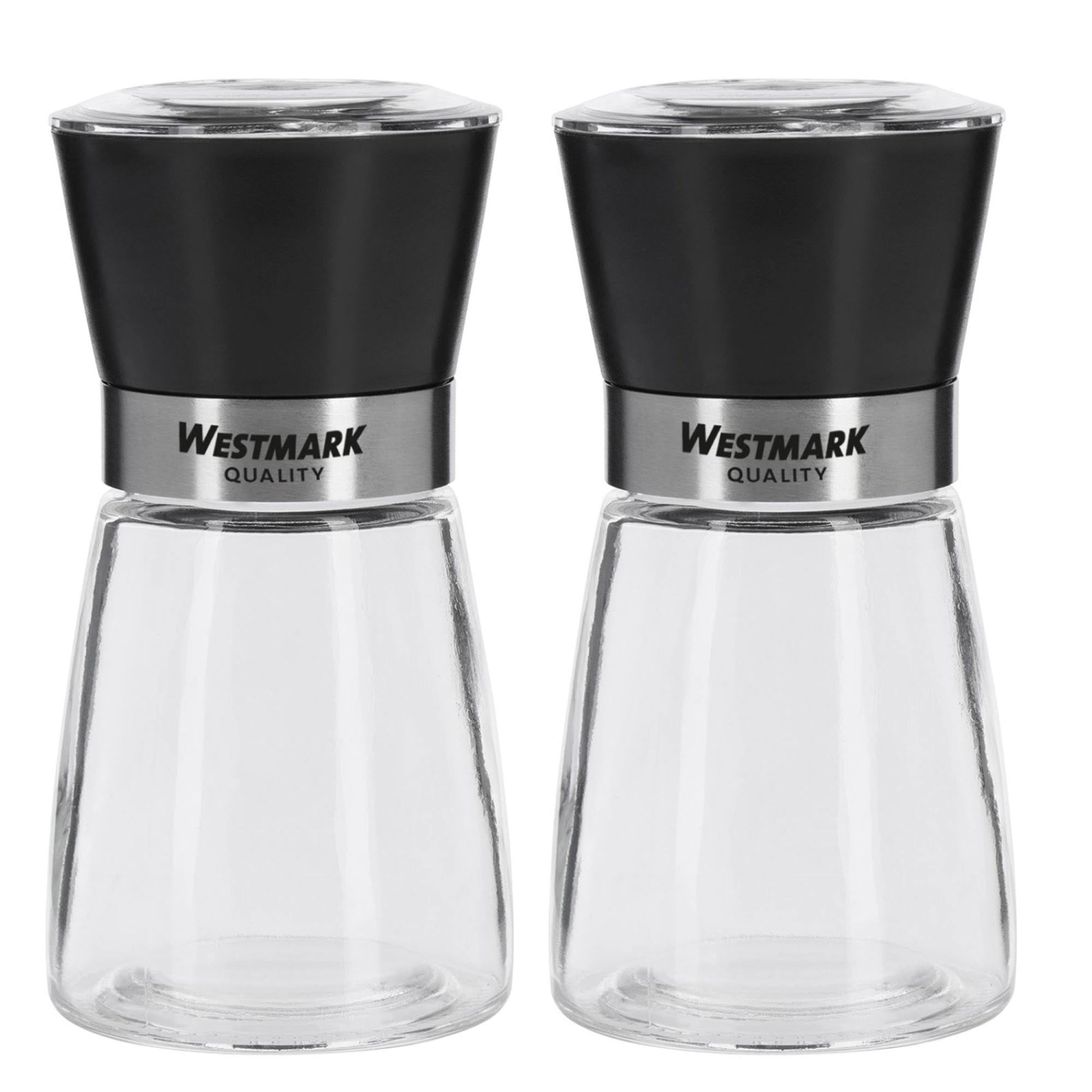 Entdecken Sie das 2-tlg. Set Gewürzmühlen Blacky von Westmark. Hochwertige, ergonomische Mühlen für frische Gewürze, ideal für jeden Feinschmecker.